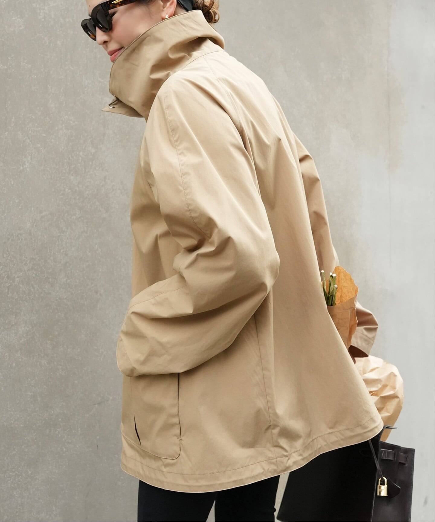 【CALUX/キャラクス】STAND UP COLLAR JACKET ベージュ CALUX/キャラクス】STAND UP COLLAR JACKET（その他アウター