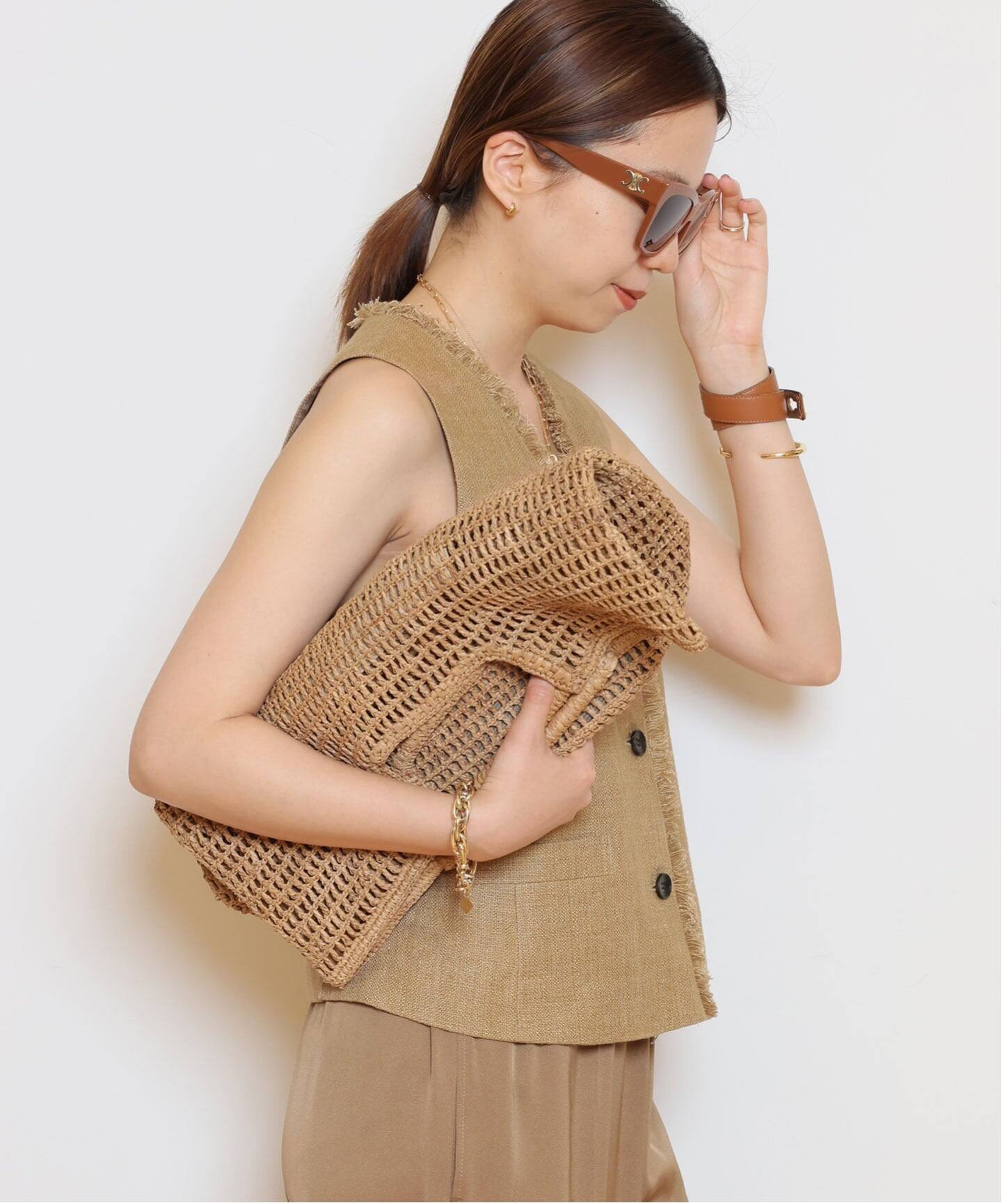 Col Pierrot/コル ピエロ】Linen Fringe ベスト（ジレ）｜MUSE de