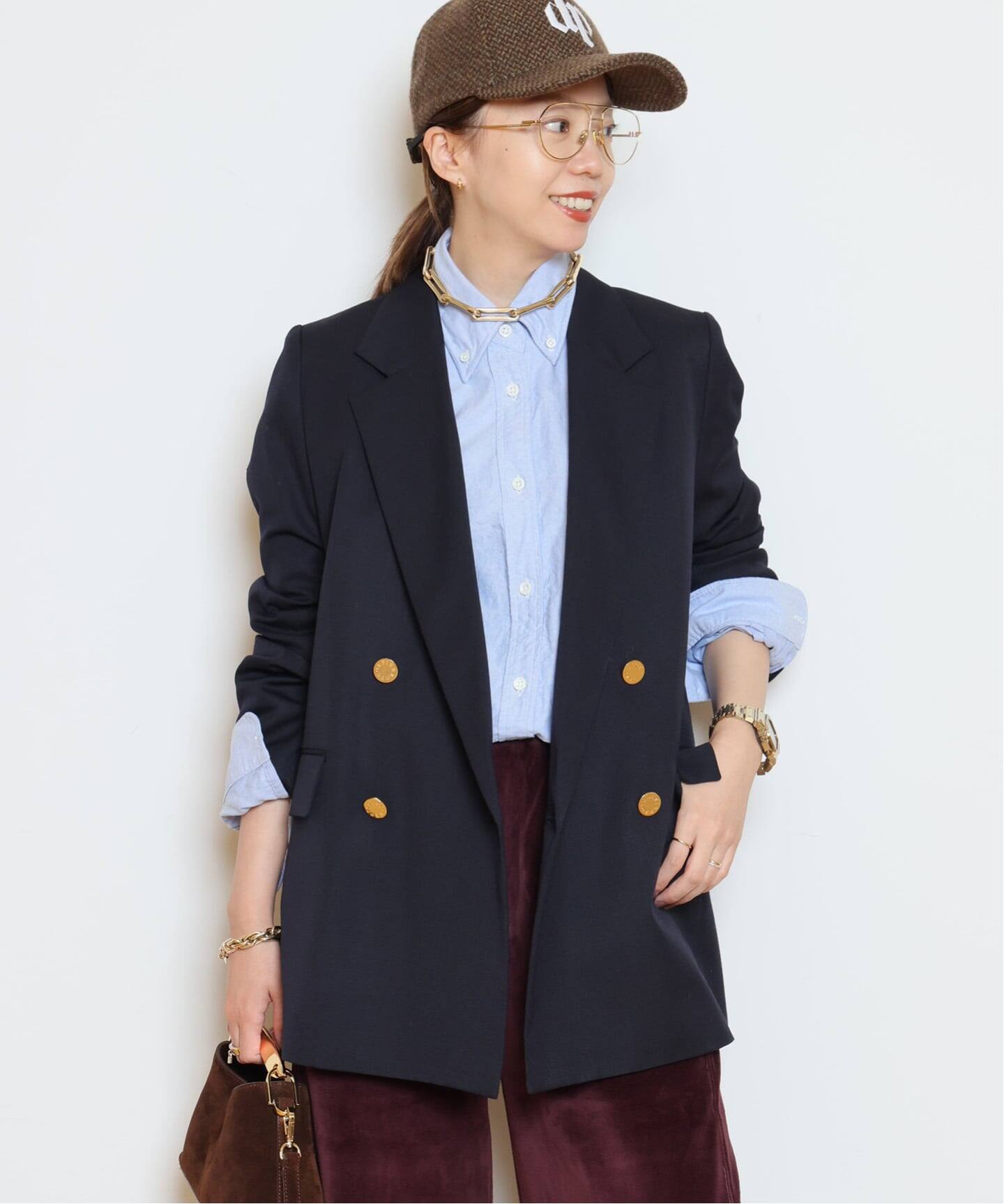 予約》【Col Pierrot/コルピエロ】WOOL SURGE GOLD BUTTON ジャケット 