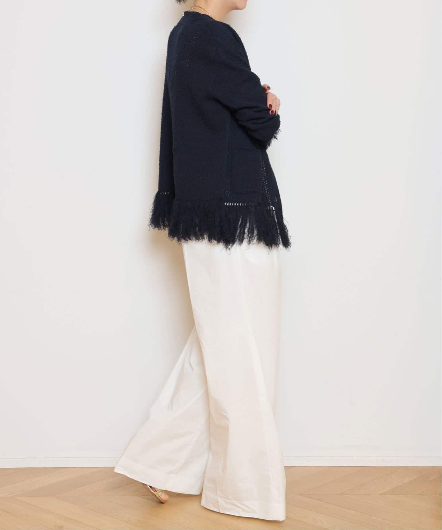 MIXTWEED KNIT ジャケット（ノーカラージャケット）｜MUSE de Deuxieme