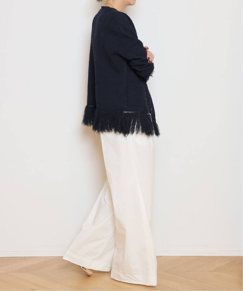 MIXTWEED KNIT ジャケット（ノーカラージャケット）｜MUSE de Deuxieme 