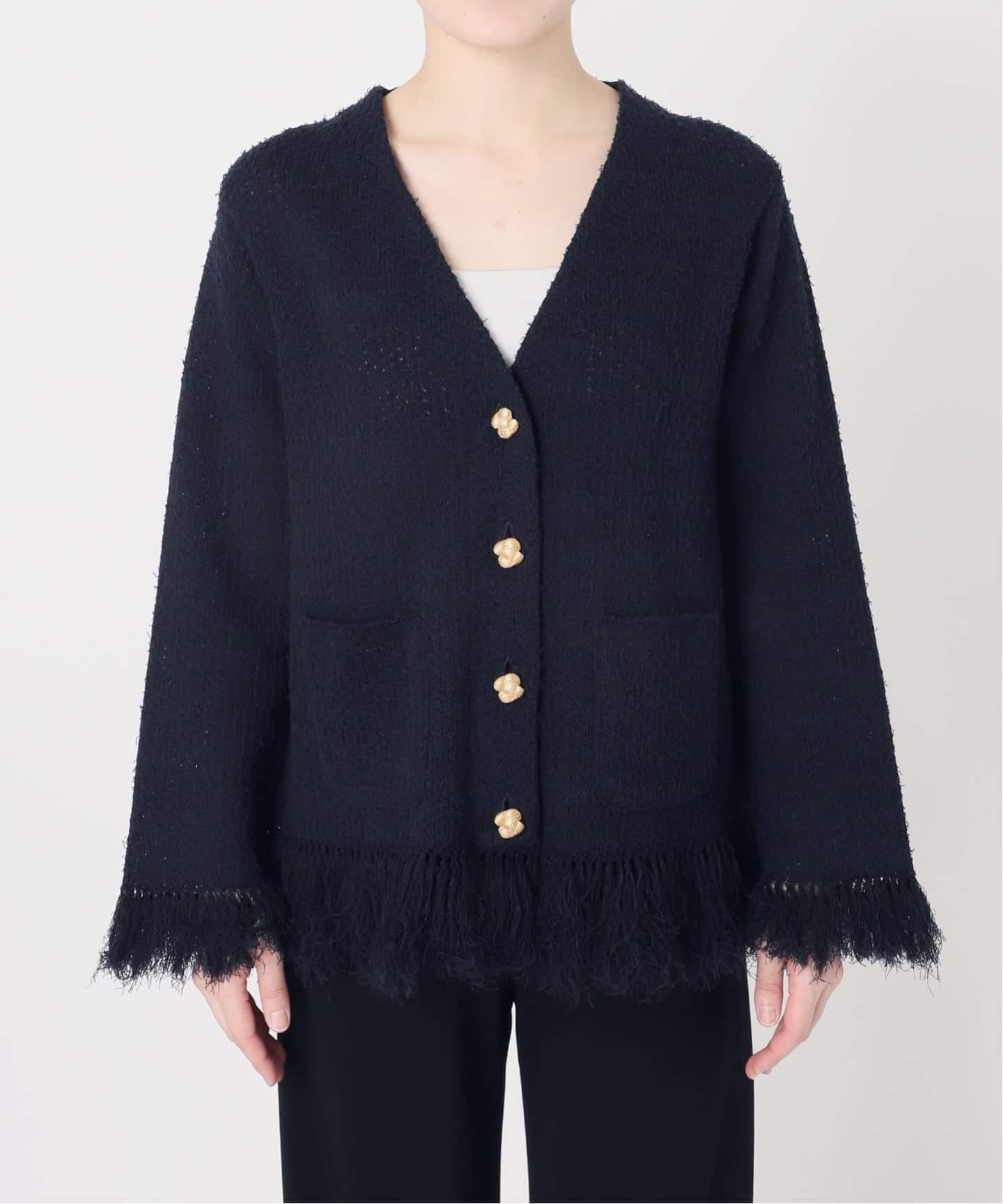 MUSE MIXTWEED KNIT ジャケット MIXTWEED KNIT ジャケット（ノーカラージャケット）｜MUSE de Deuxieme