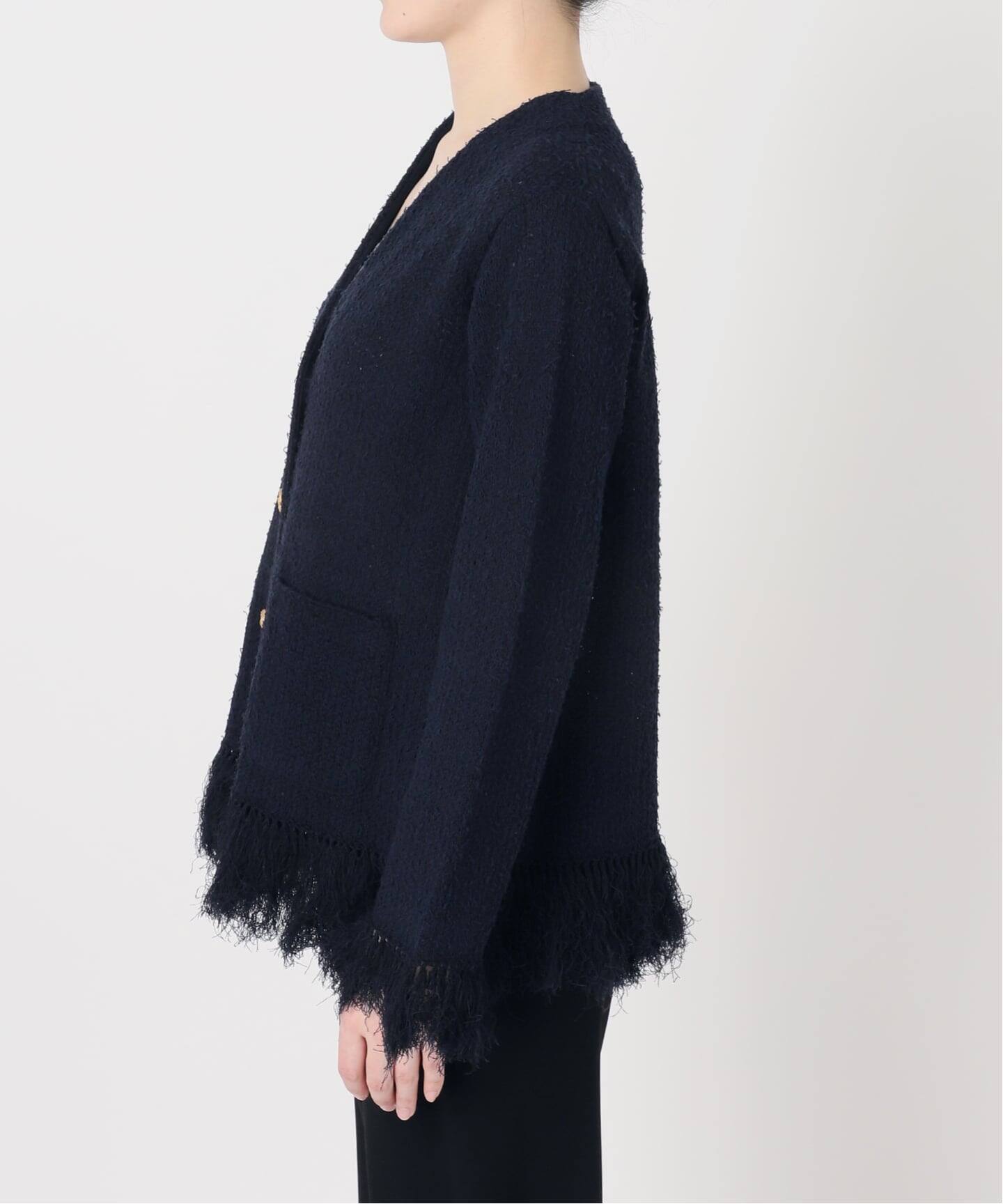 MIXTWEED KNIT ジャケット（ノーカラージャケット）｜MUSE de Deuxieme