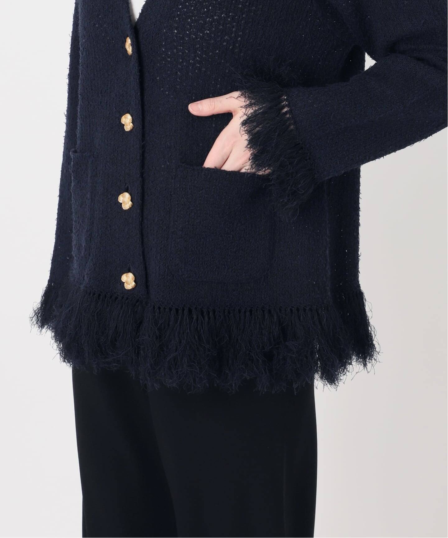 MIXTWEED KNIT ジャケット（ノーカラージャケット）｜MUSE de Deuxieme