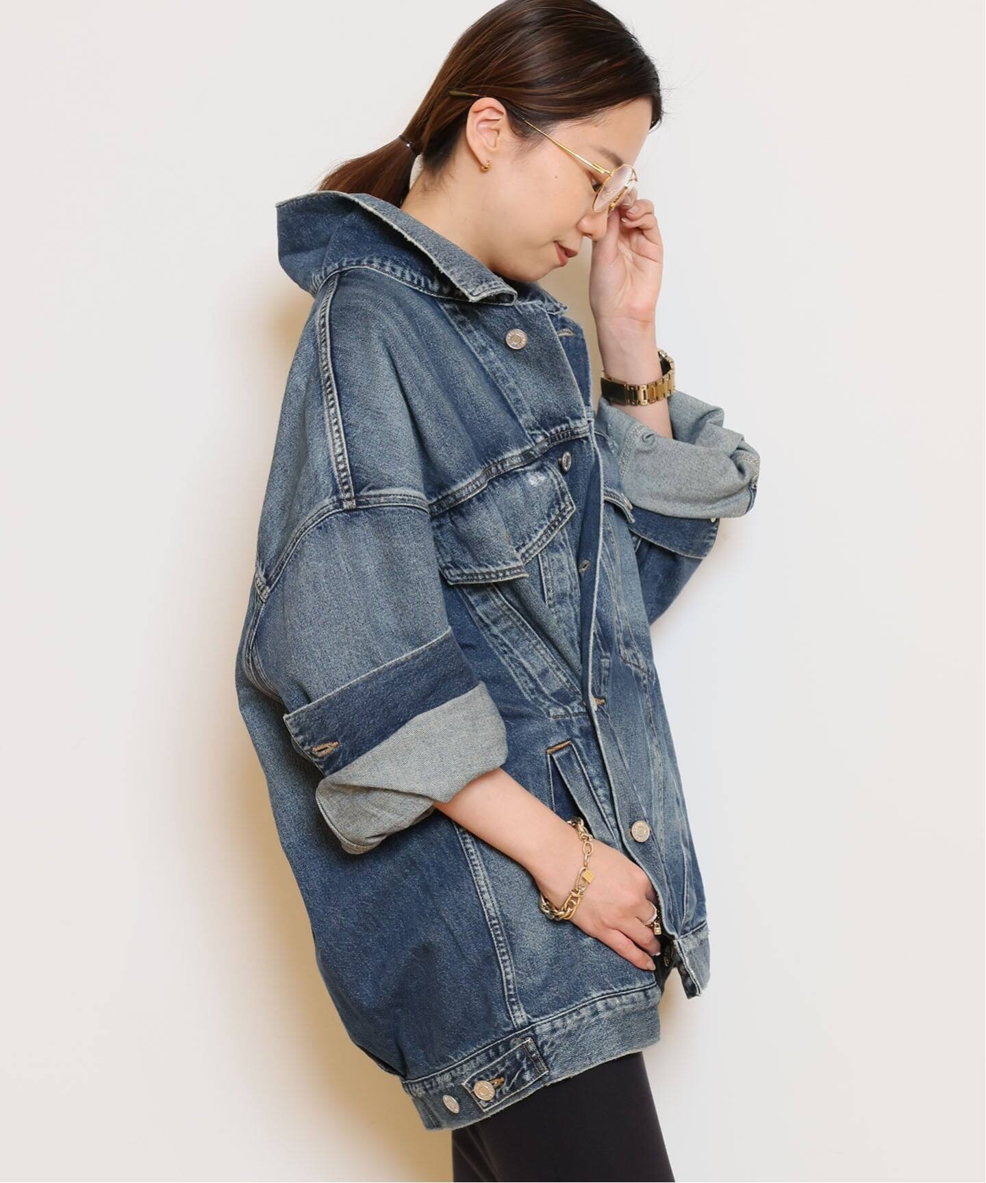 AGOLDE / エー・ゴールド・イー】REWORKED WAYNE ジャケット（DENIM