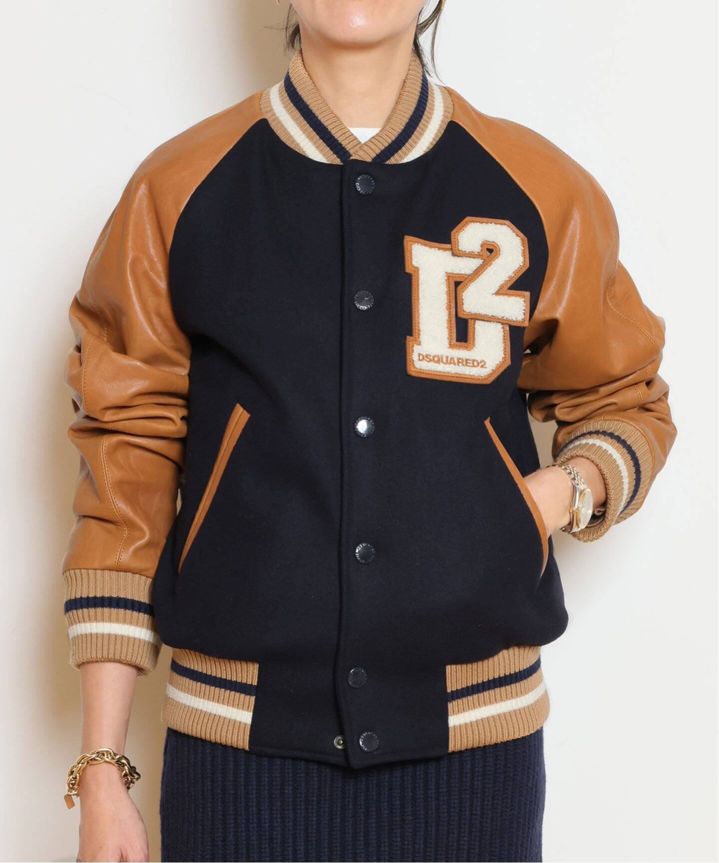 DSQUARED2/ディースクエアード】VARSITY BOMBER ジャケット（その他