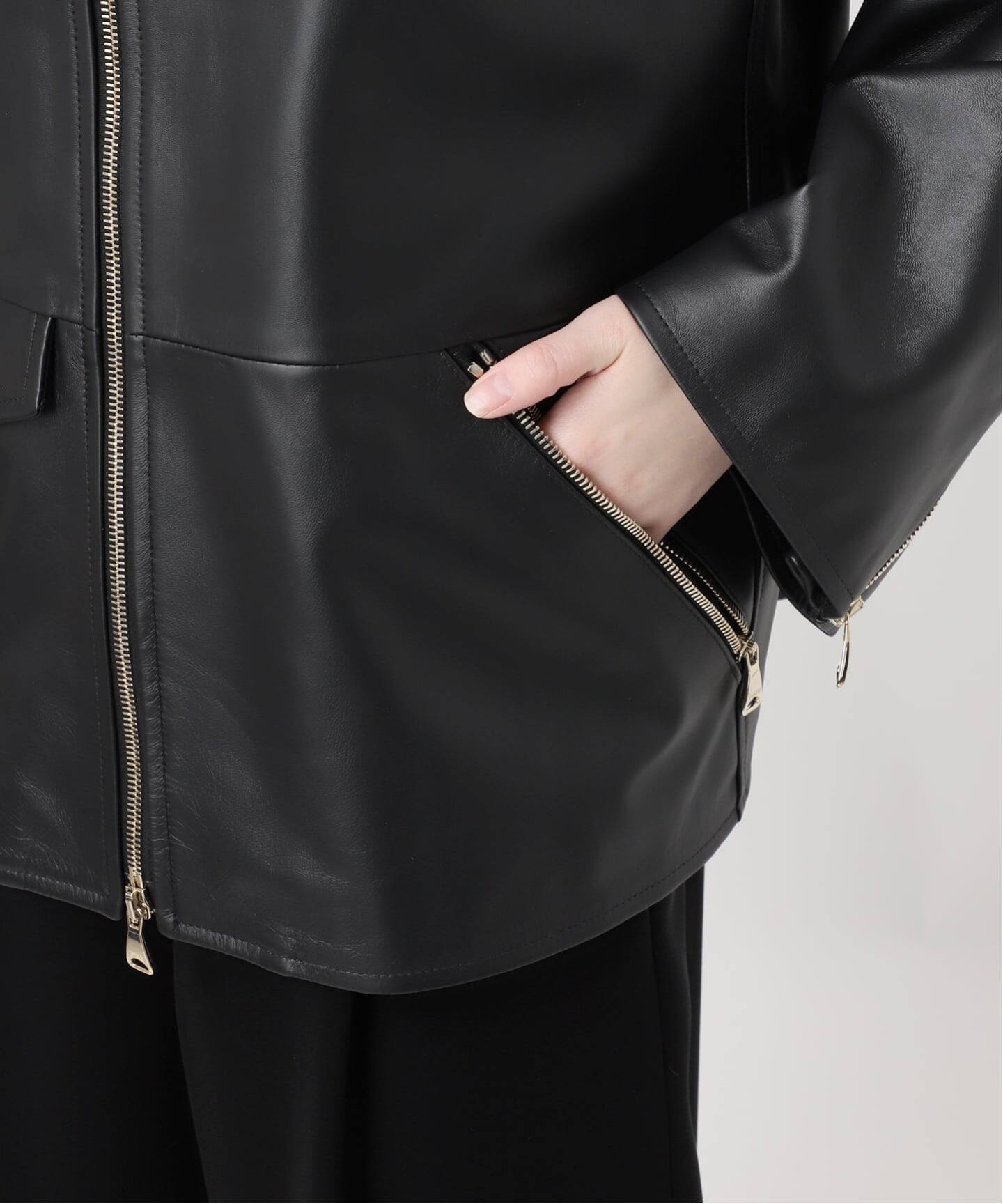 EMMETI/エンメティー】LAMB SKIN ブルゾン（レザージャケット）｜MUSE