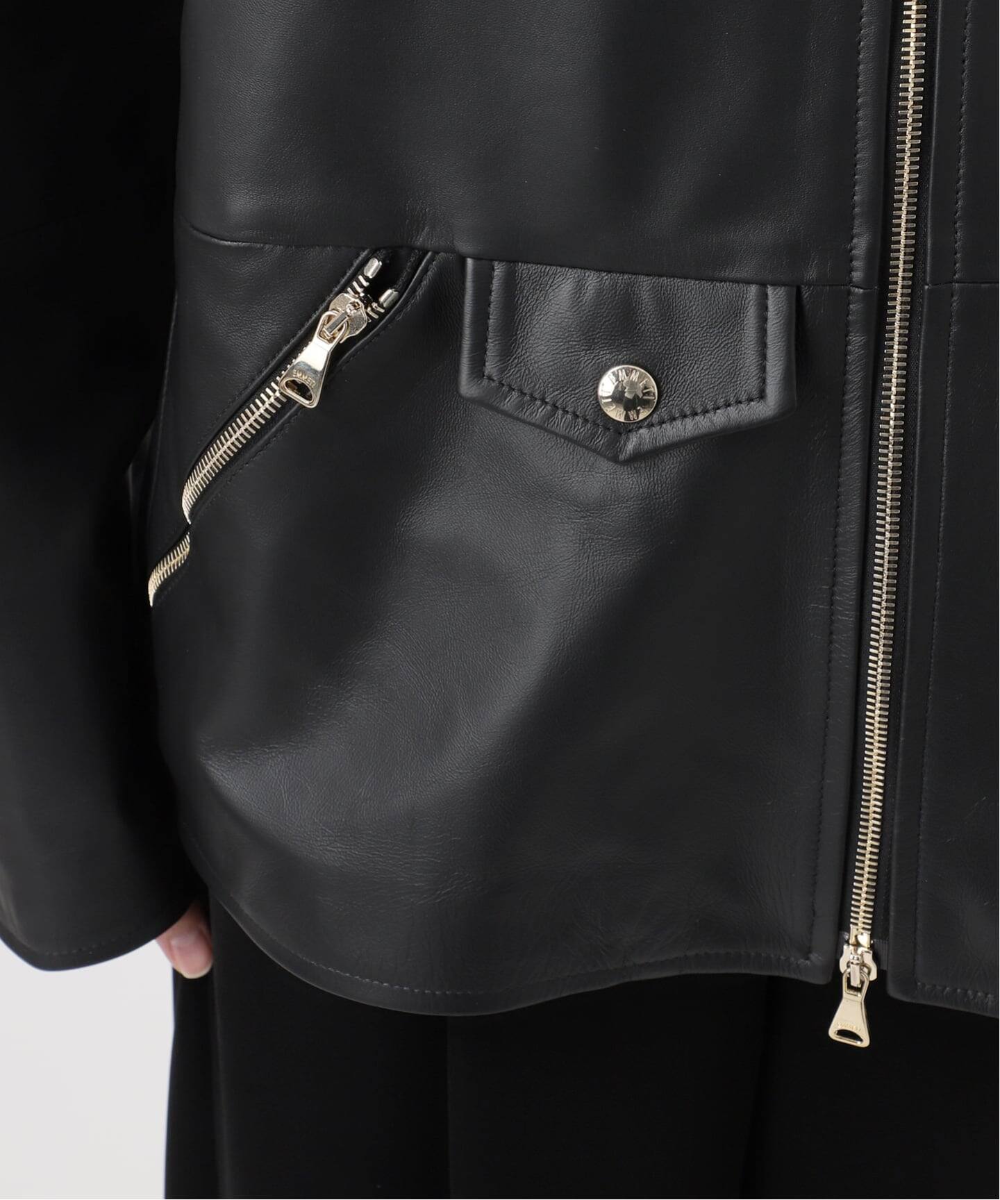 EMMETI/エンメティー】LAMB SKIN ブルゾン（レザージャケット）｜MUSE