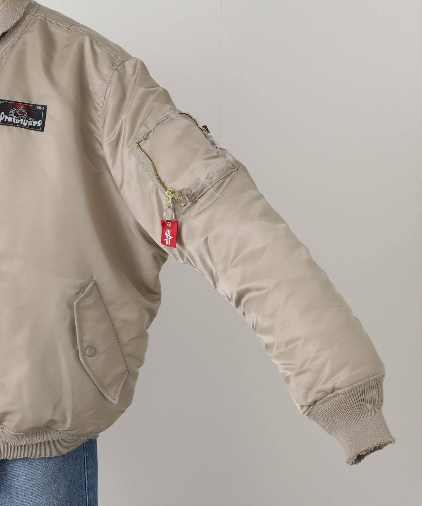 prototypes/プロトタイプス】NYLON BOMBER ジャケット（ミリタリー
