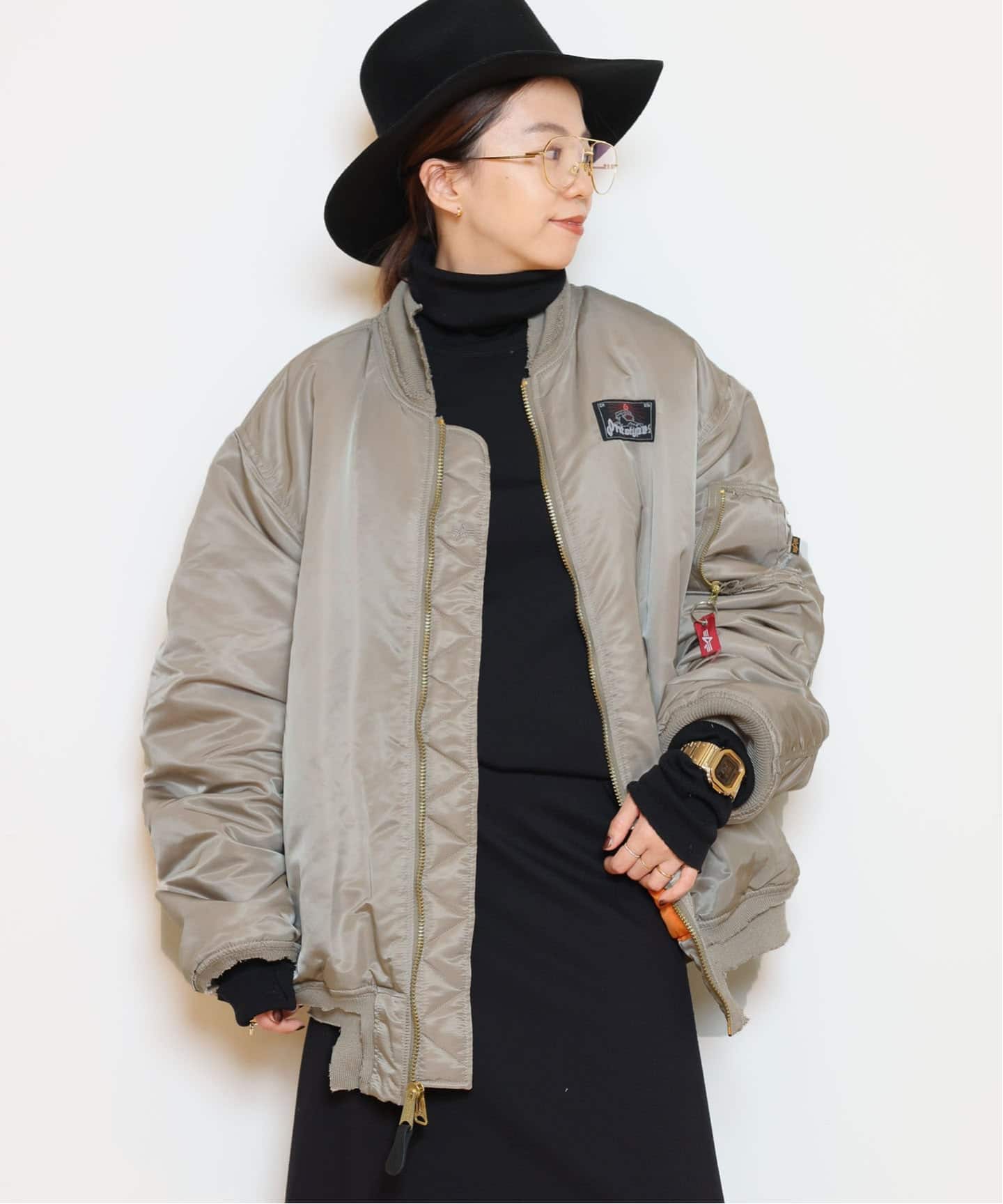 MUSE de Deuxieme classe MA-1 アパルトモン L'Appartement DEUXIEME CLASSE（サテン ・ ブルゾン）のフリマ