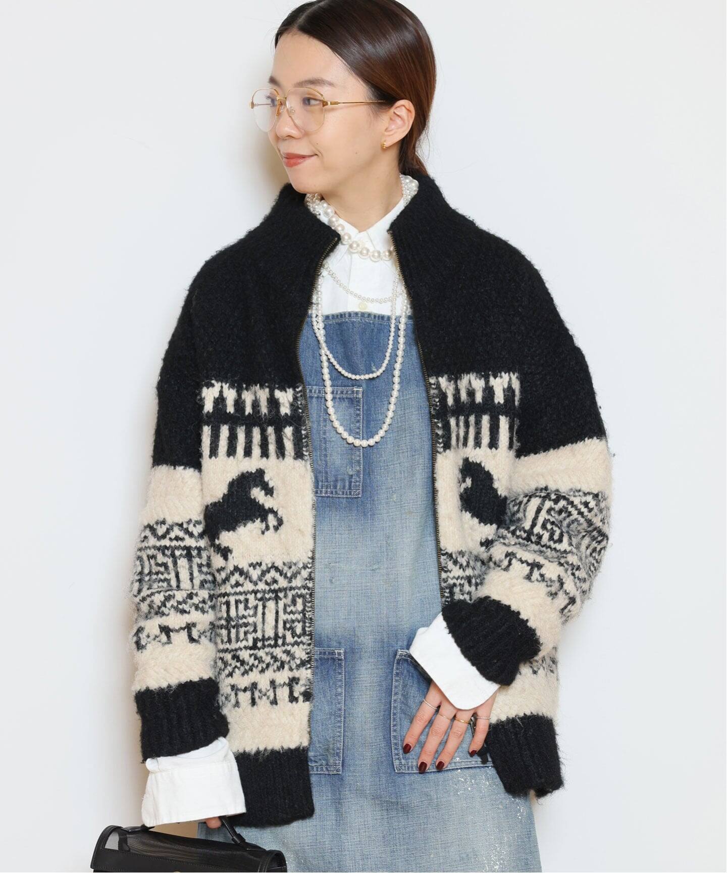 美品☆【JOHNBULL/ジョンブル】 カウチン 新品 JOHNBULL ジョンブル カウチン ブラック - メルカリ