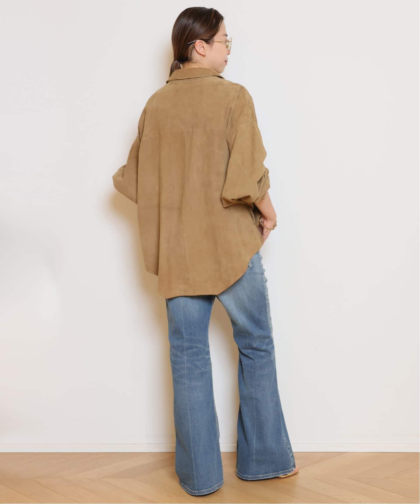 予約》【OneTeaSpoon/ワンティースプーン】SUEDE DARIA シャツ