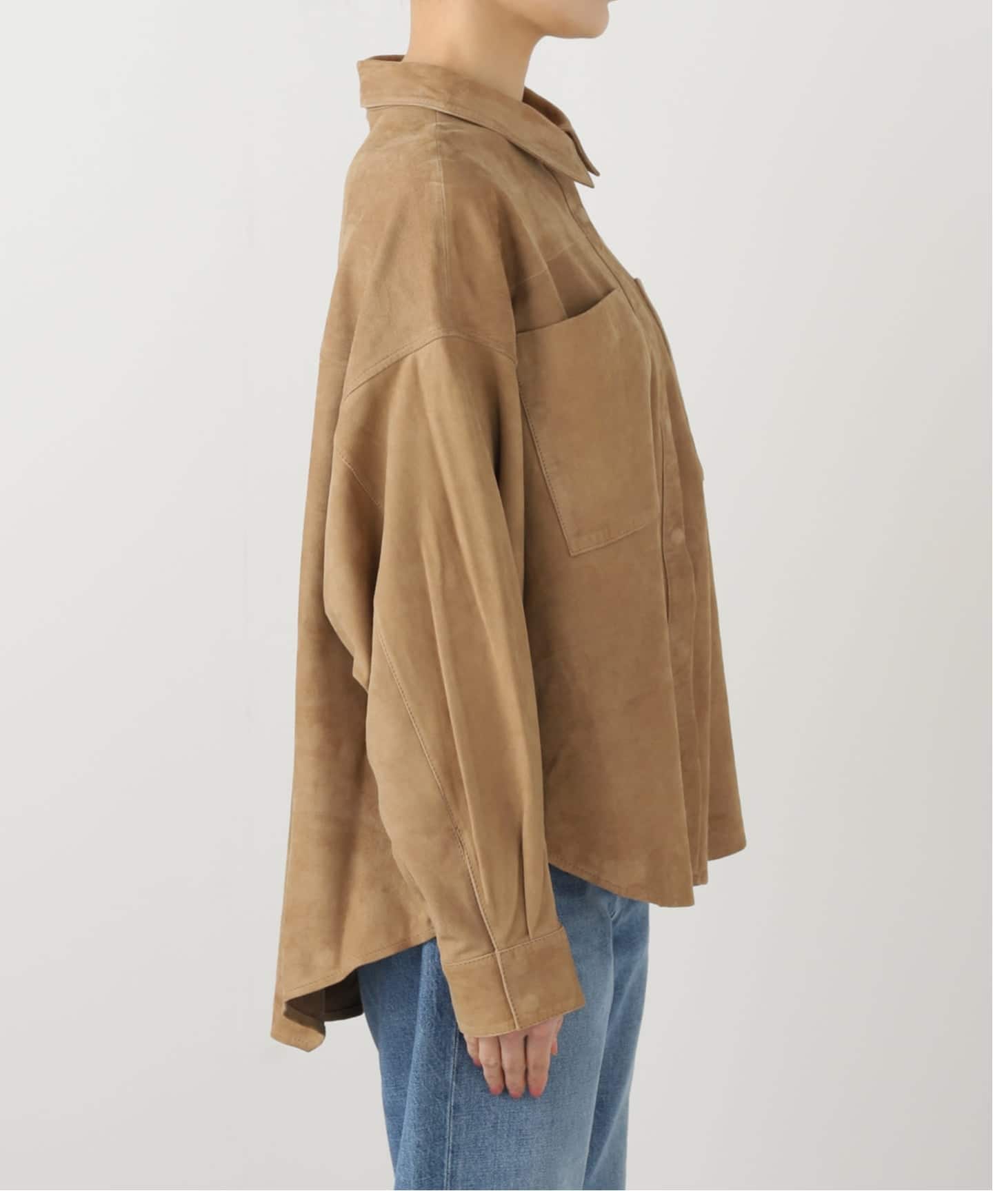 予約》【OneTeaSpoon/ワンティースプーン】SUEDE DARIA シャツ