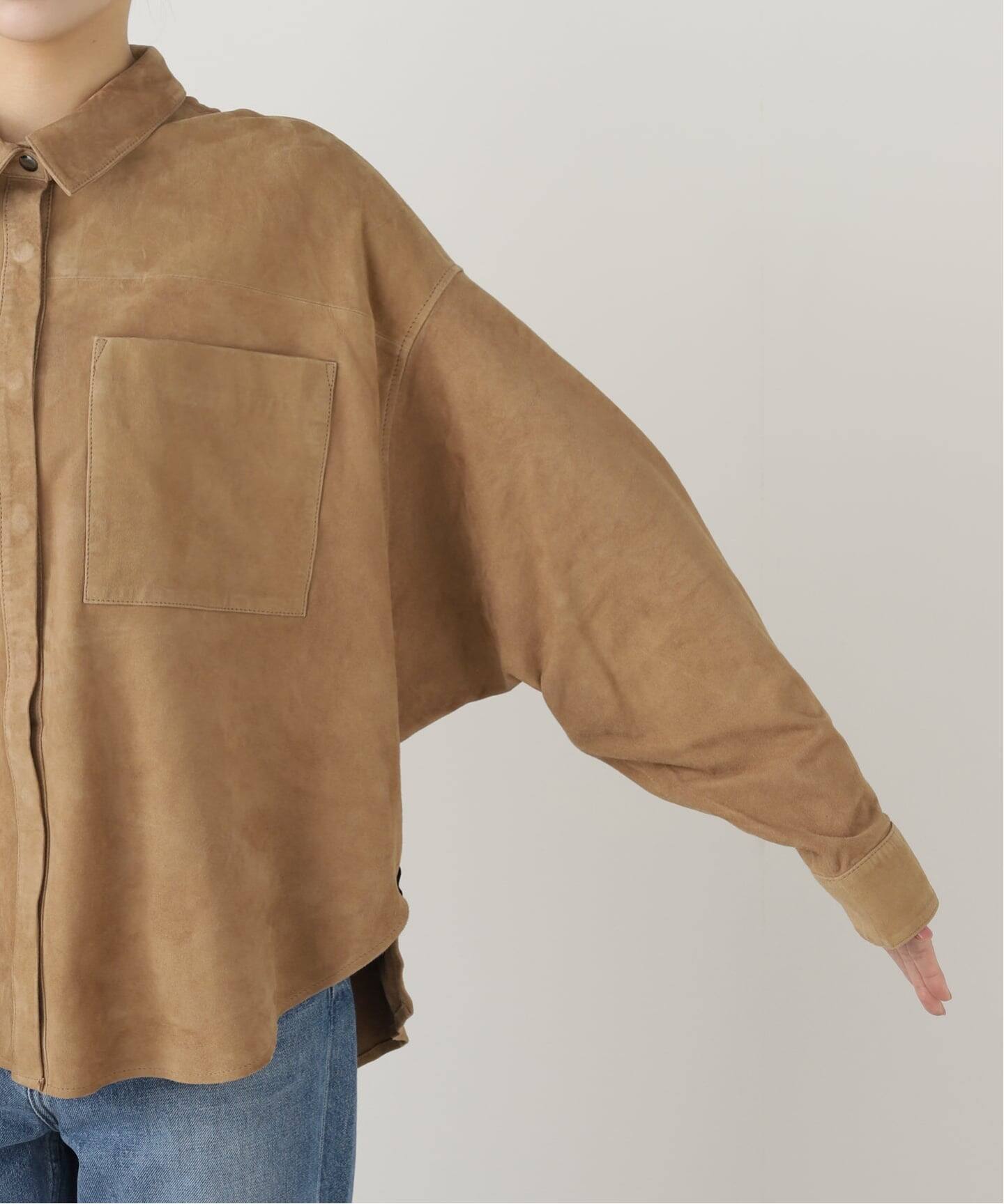 予約》【OneTeaSpoon/ワンティースプーン】SUEDE DARIA シャツ