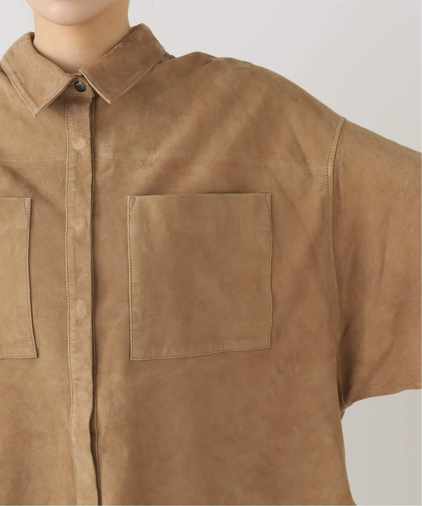 予約》【OneTeaSpoon/ワンティースプーン】SUEDE DARIA シャツ