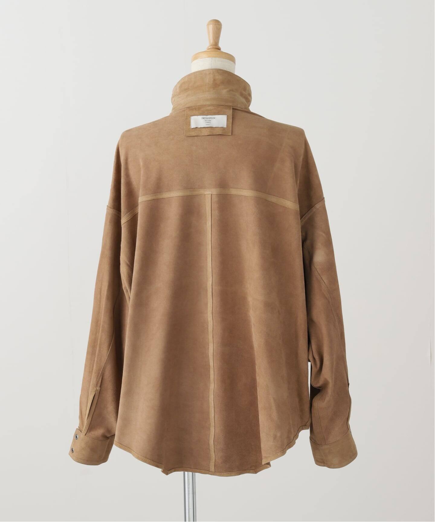 予約》【OneTeaSpoon/ワンティースプーン】SUEDE DARIA シャツ