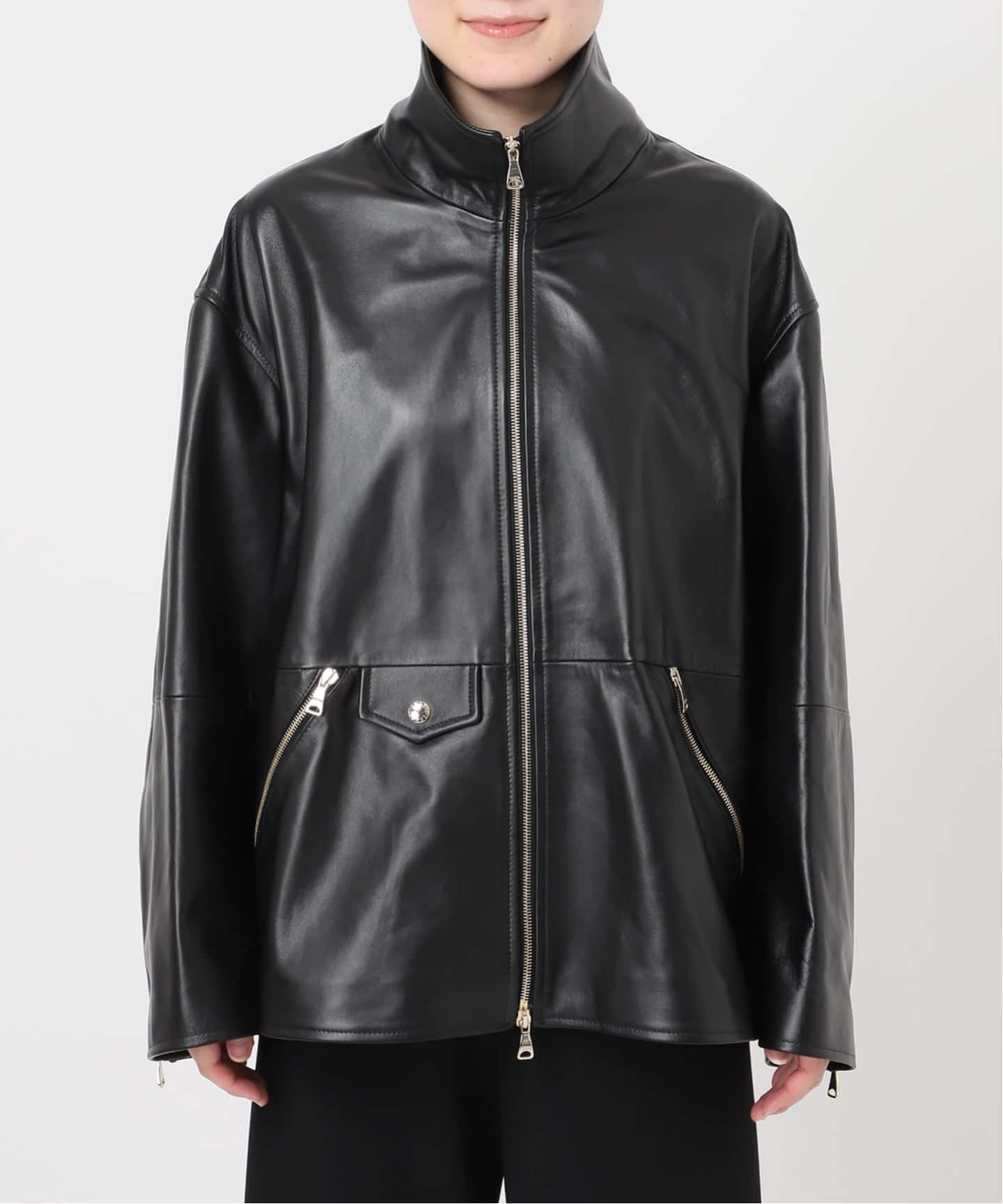 予約》【EMMETI/エンメティー】LAMB SKIN ブルゾン(NEW)（レザー