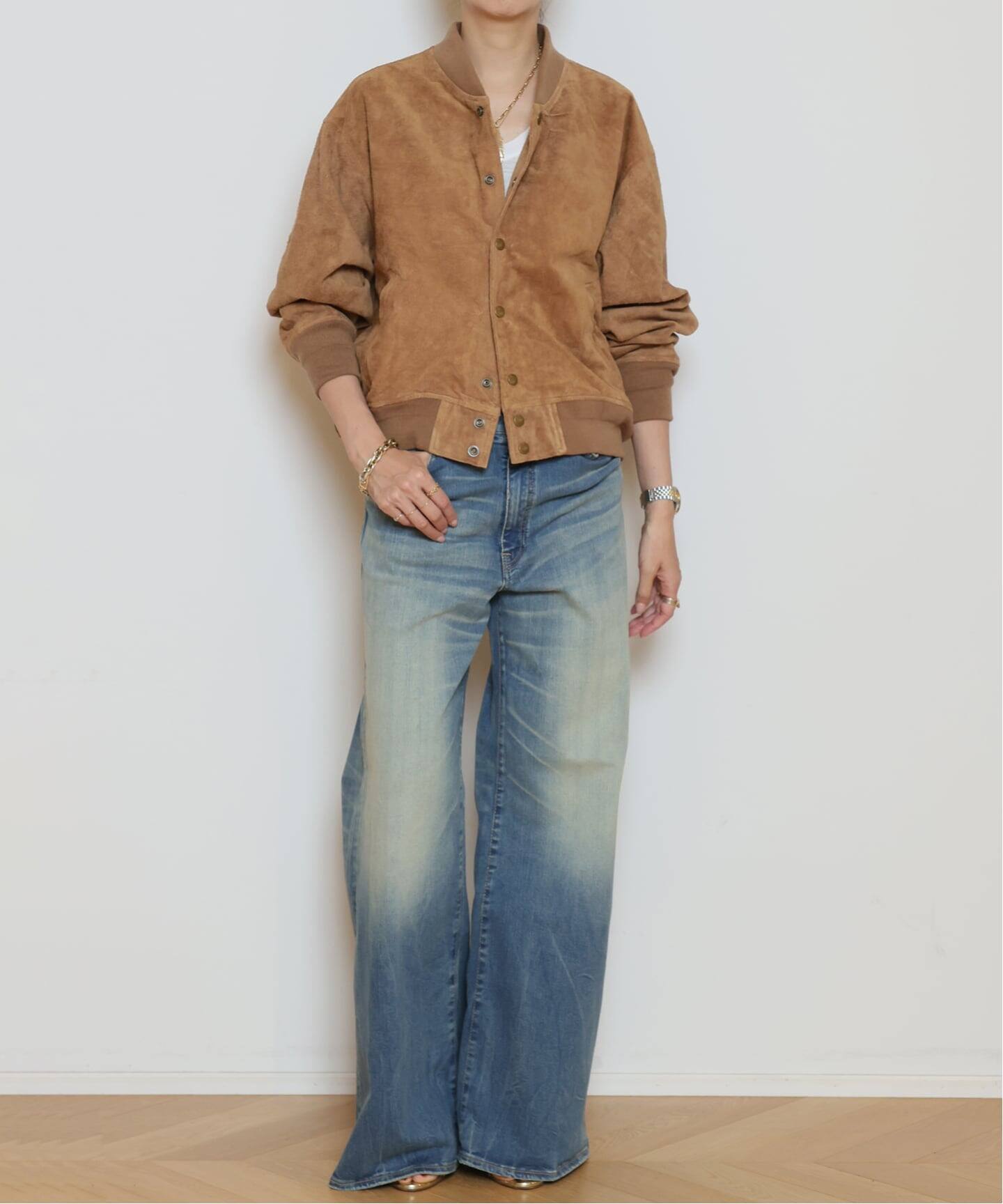 REMI RELIEF レミレリーフBEAMS別注レザースタジャン REMI RELIEF/レミレリーフ】 SUEDE スタジャン（レザージャケット