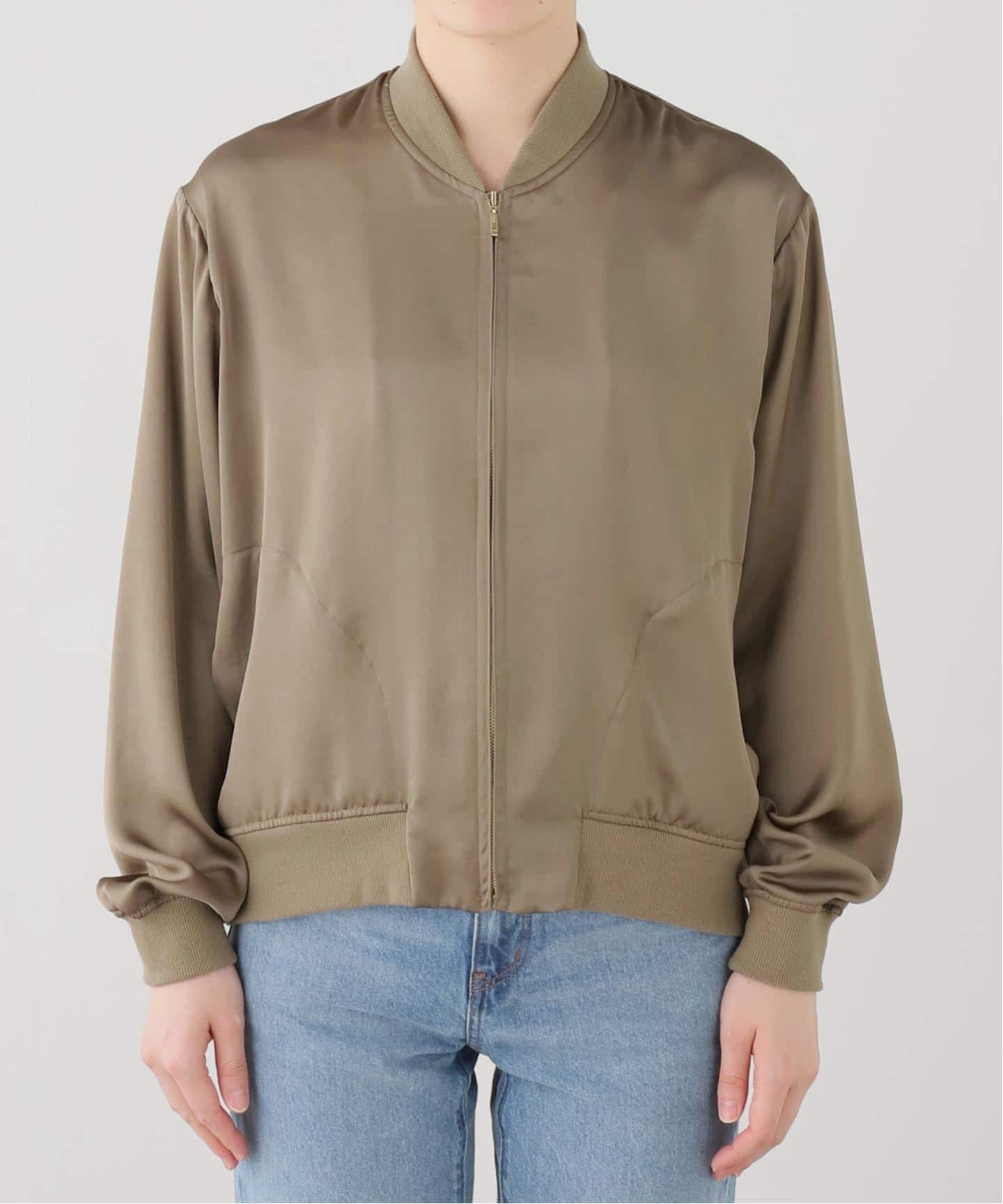 ジャケット・アウター AS, Oversized Satin Blouson Satin Blouson（その他ジャケット・スーツ）｜L'Appartement