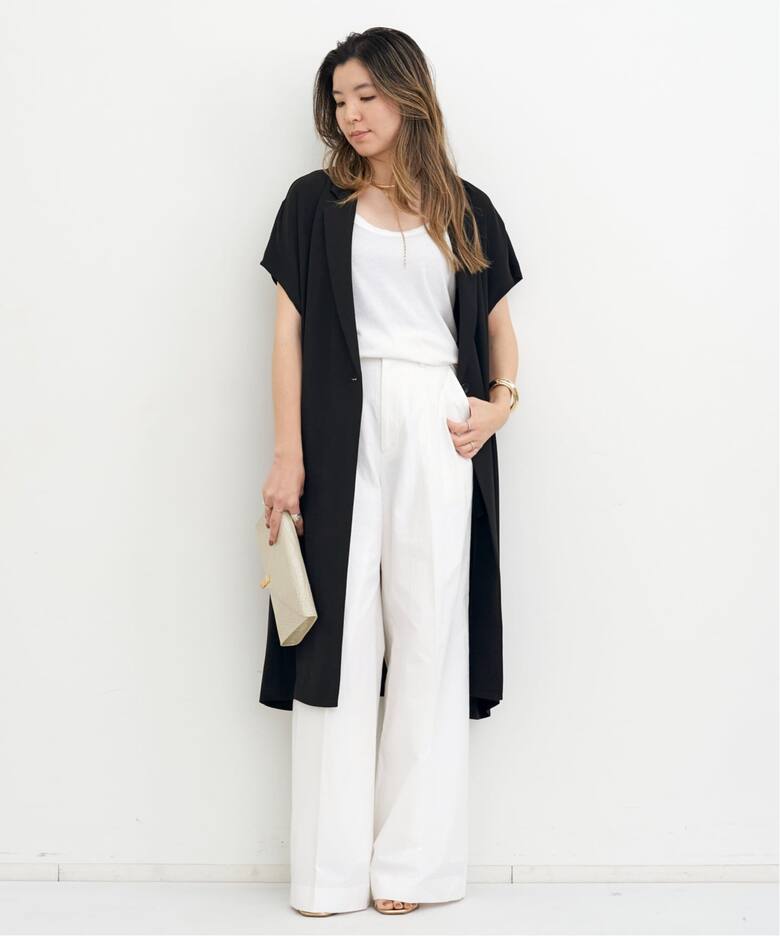 Georgette Long Vest（ジレ）｜L