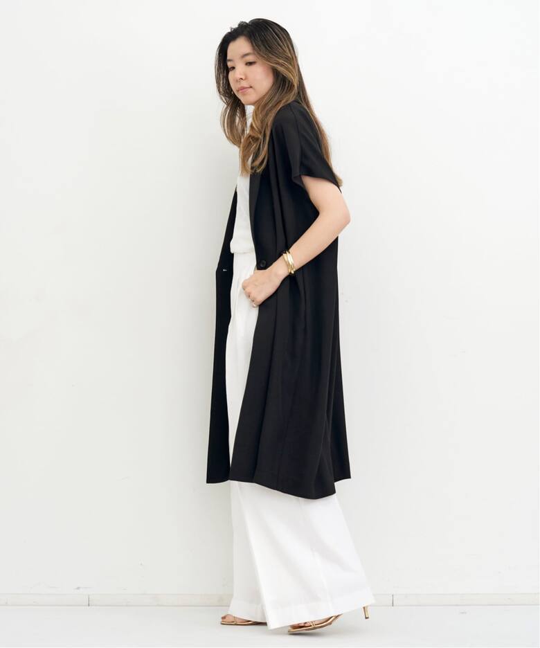 Georgette Long Vest（ジレ）｜L