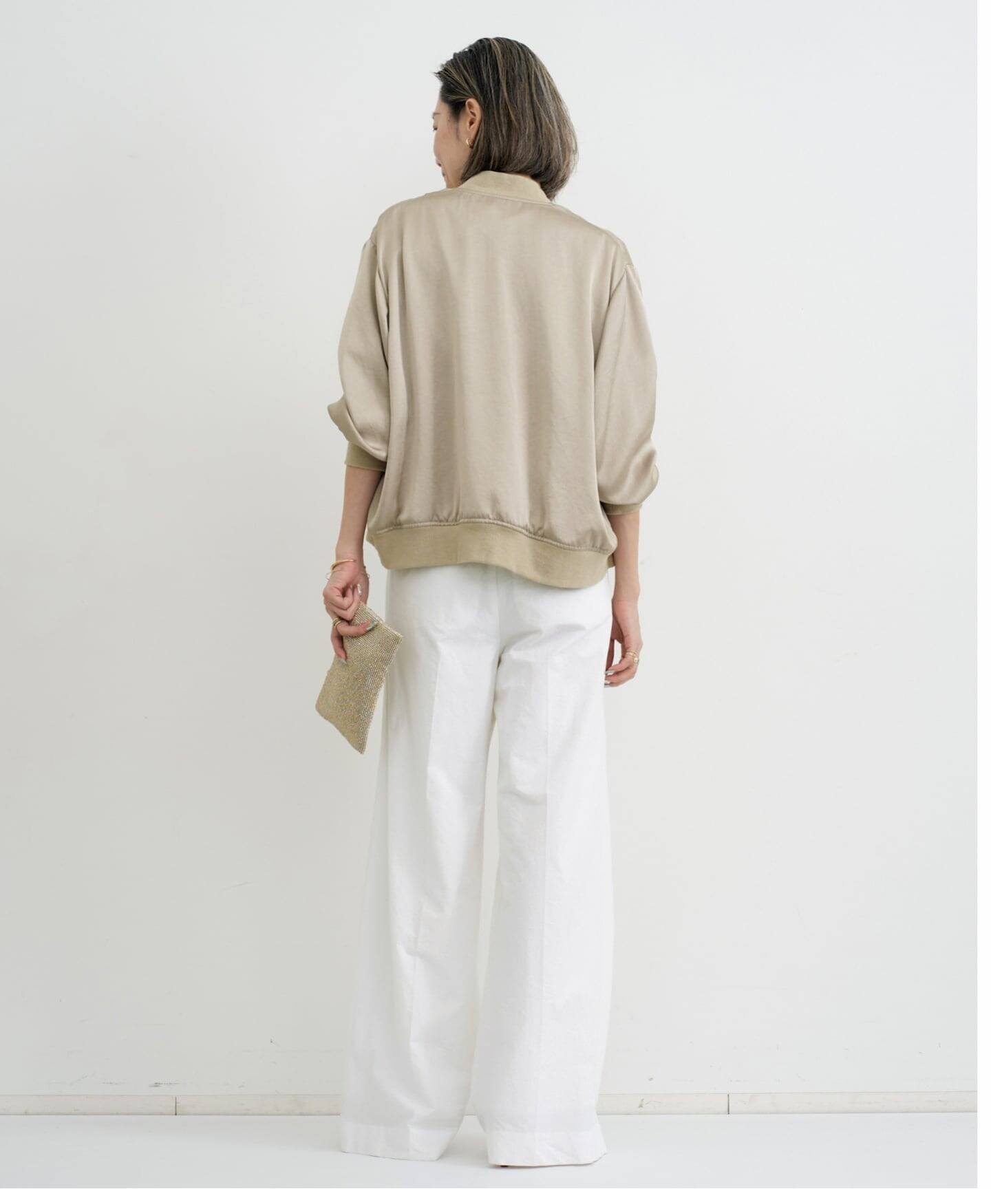 Satin Blouson（その他ジャケット・スーツ）｜L