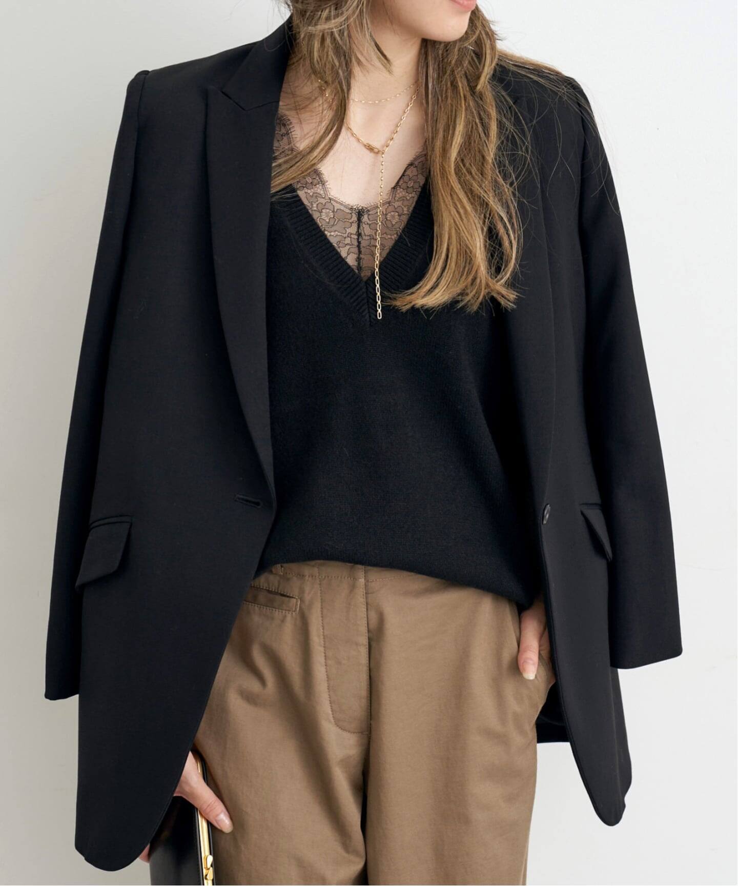 PEAKED LAPEL JACKET（その他ジャケット・スーツ）｜L