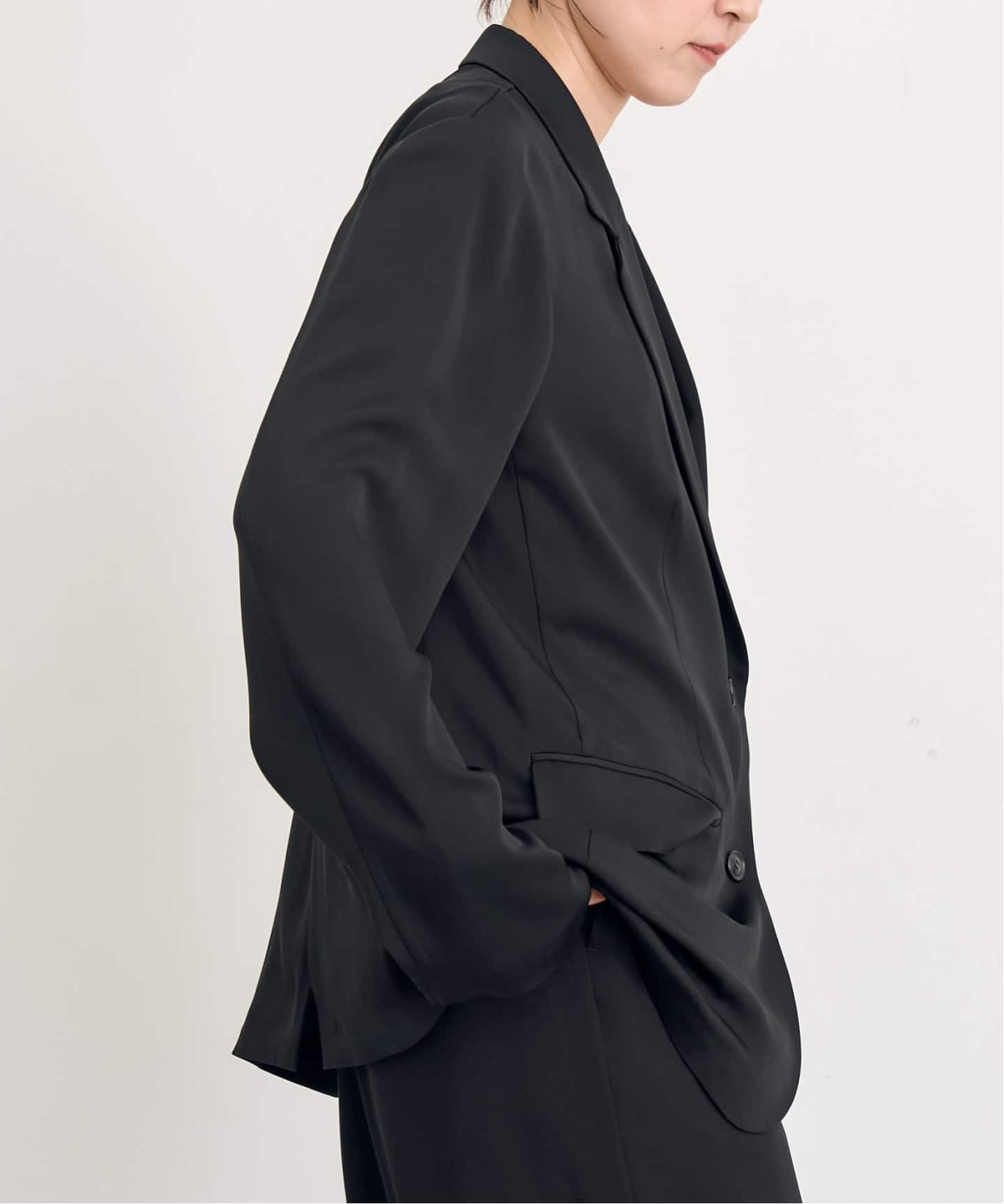 SILK MIX GEORGETTE JACKET（テーラードジャケット）｜L'Appartement