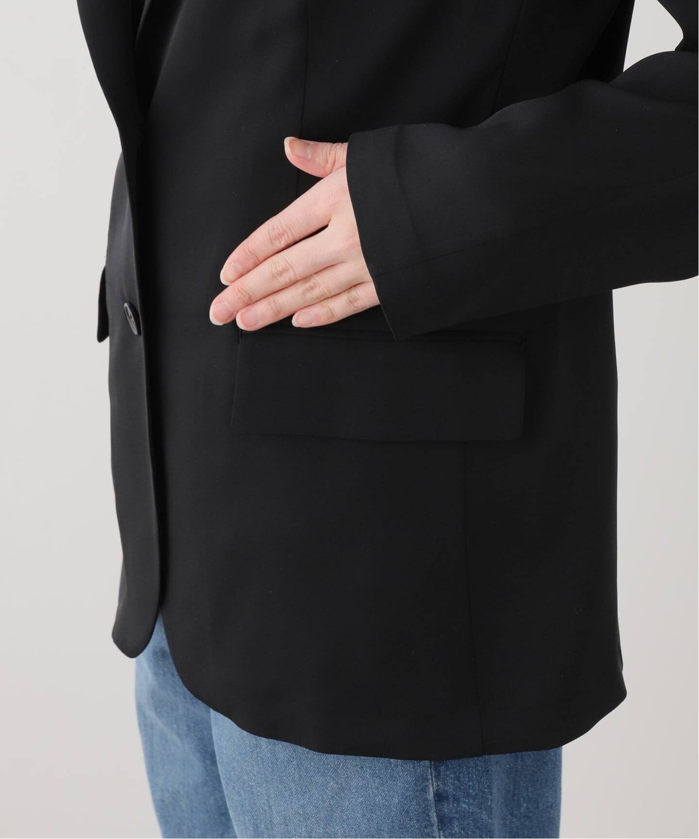 SILK MIX GEORGETTE JACKET（テーラードジャケット）｜L'Appartement