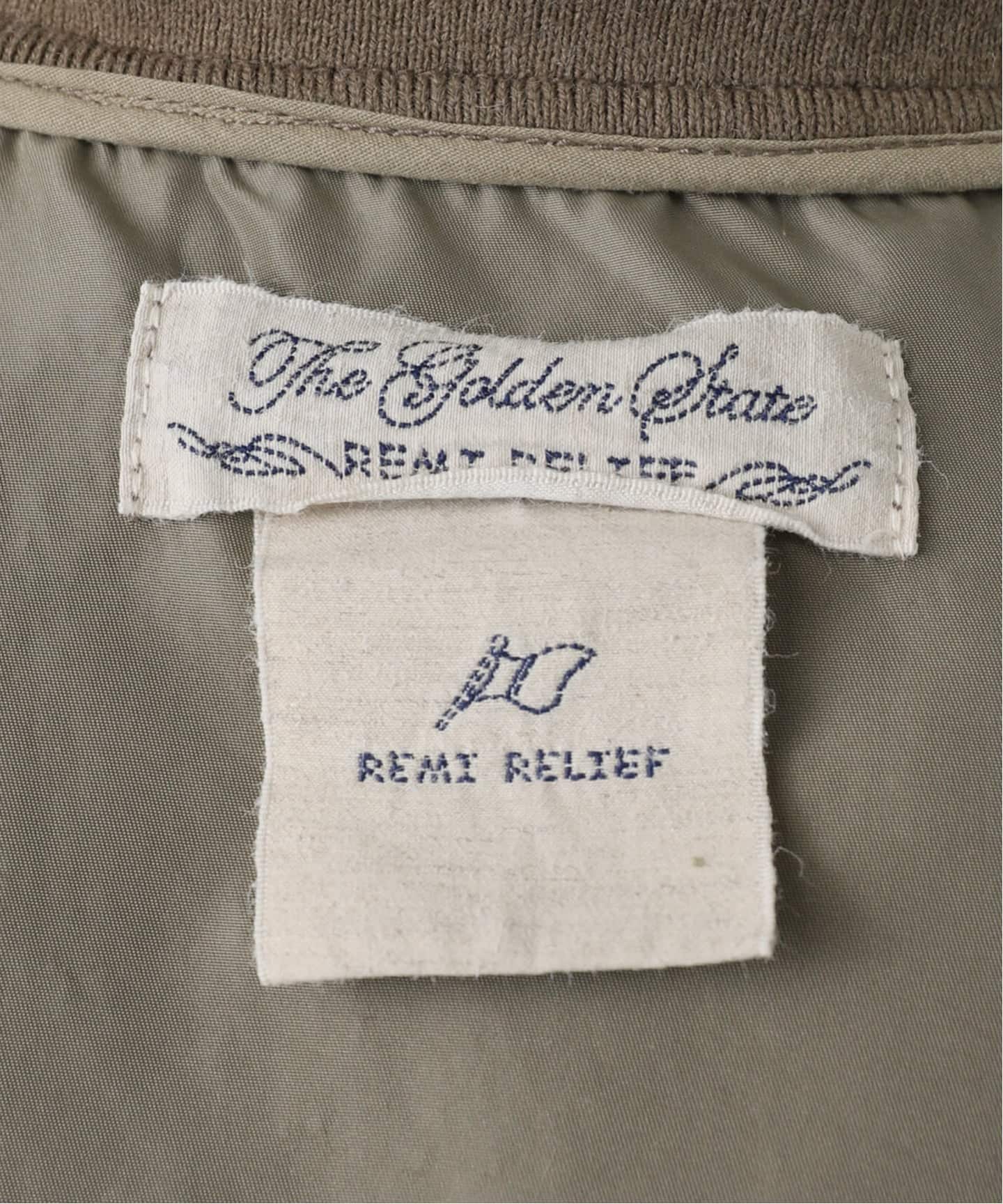 REMI RELIEF/レミ レリーフ】 Side Zip MA-1（MA-1）｜L'Appartement