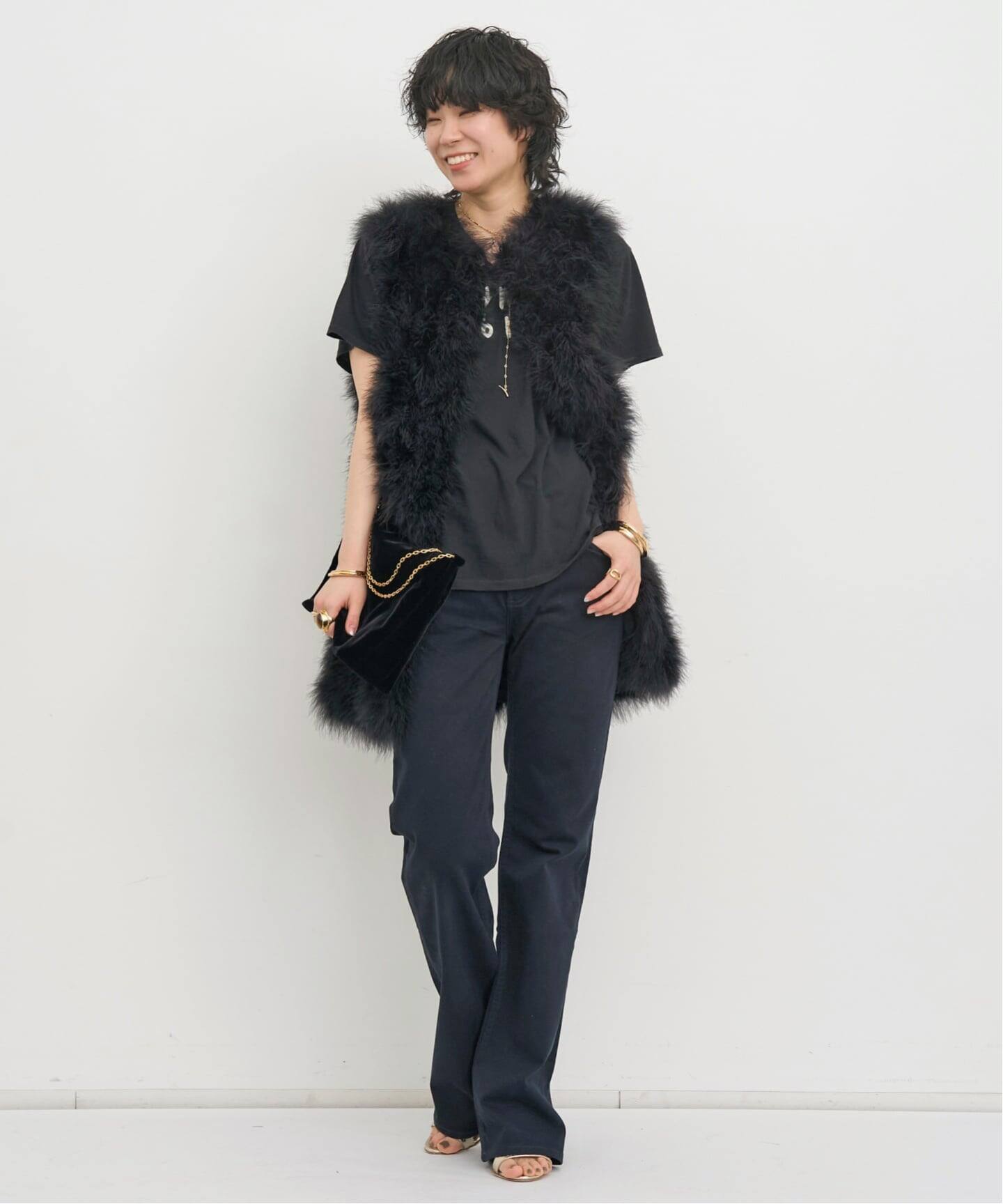 YVES SALOMON/イヴ サロモン】 FUR GILET（ジレ）｜L