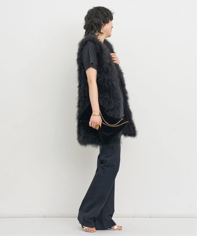 YVES SALOMON/イヴ サロモン】 FUR GILET（ジレ）｜L