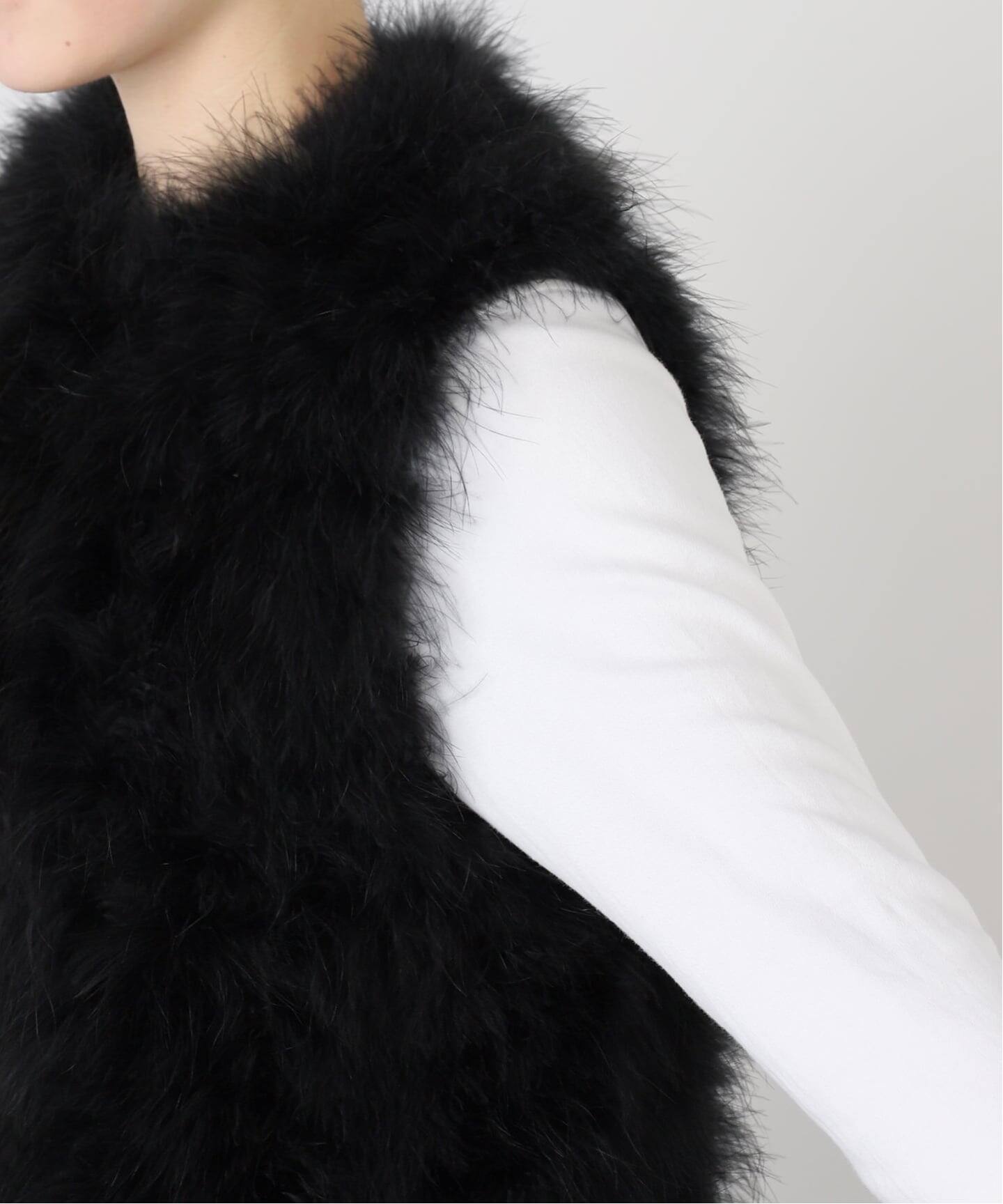 YVES SALOMON/イヴ サロモン】 FUR GILET（ジレ）｜L