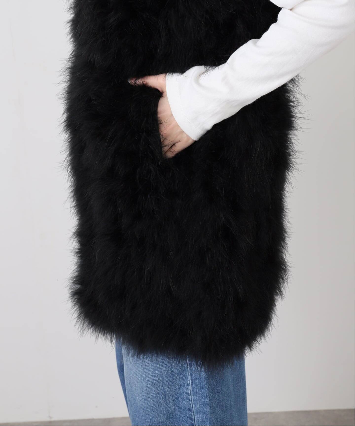 YVES SALOMON/イヴ サロモン】 FUR GILET（ジレ）｜L