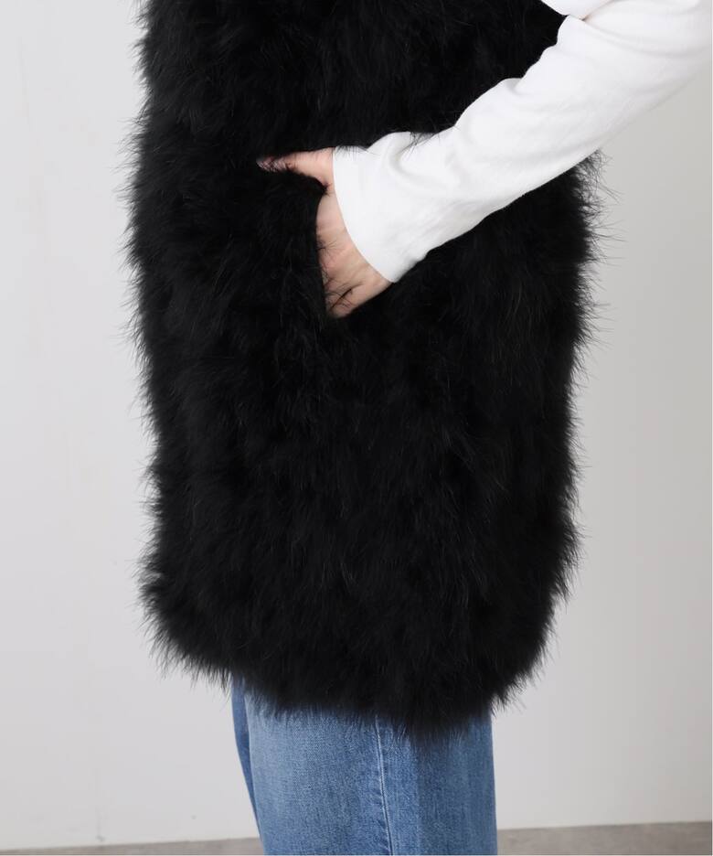 YVES SALOMON/イヴ サロモン】 FUR GILET（ジレ）｜L