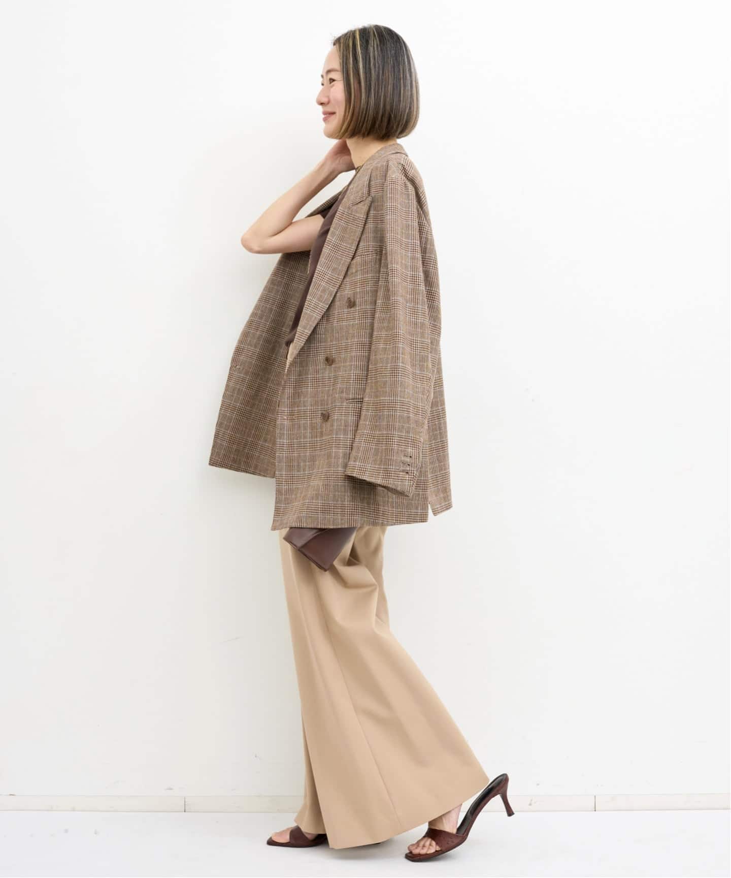 COUTURE D'ADAM/クチュールドアダム】 ITALIAN TWEED DOUBLE JACKET