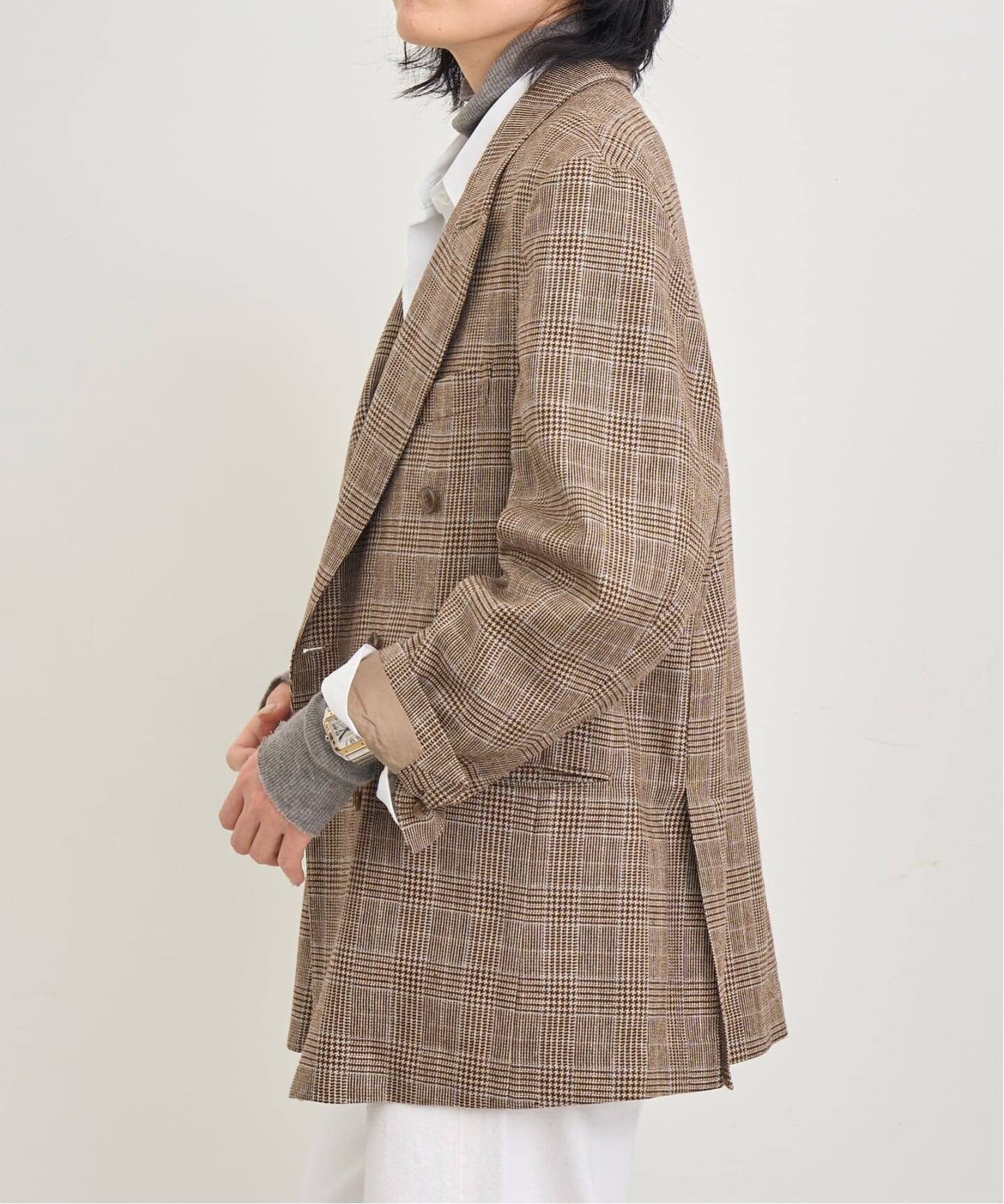 COUTURE D'ADAM/クチュールドアダム】 ITALIAN TWEED DOUBLE JACKET
