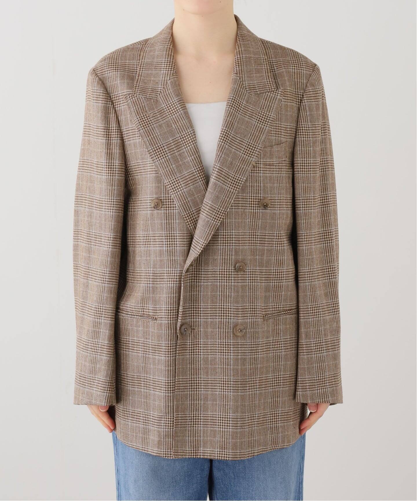 COUTURE D'ADAM/クチュールドアダム】 ITALIAN TWEED DOUBLE JACKET