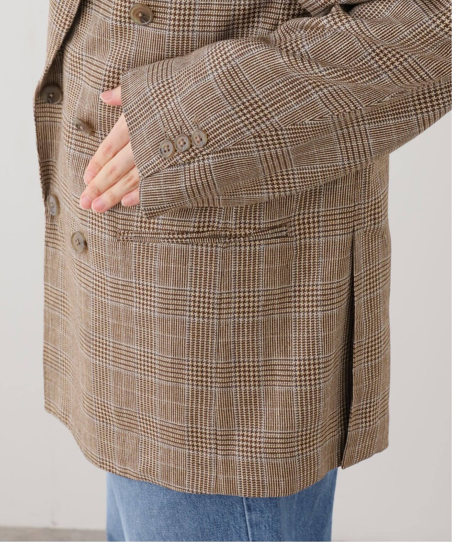 COUTURE D'ADAM/クチュールドアダム】 ITALIAN TWEED DOUBLE JACKET