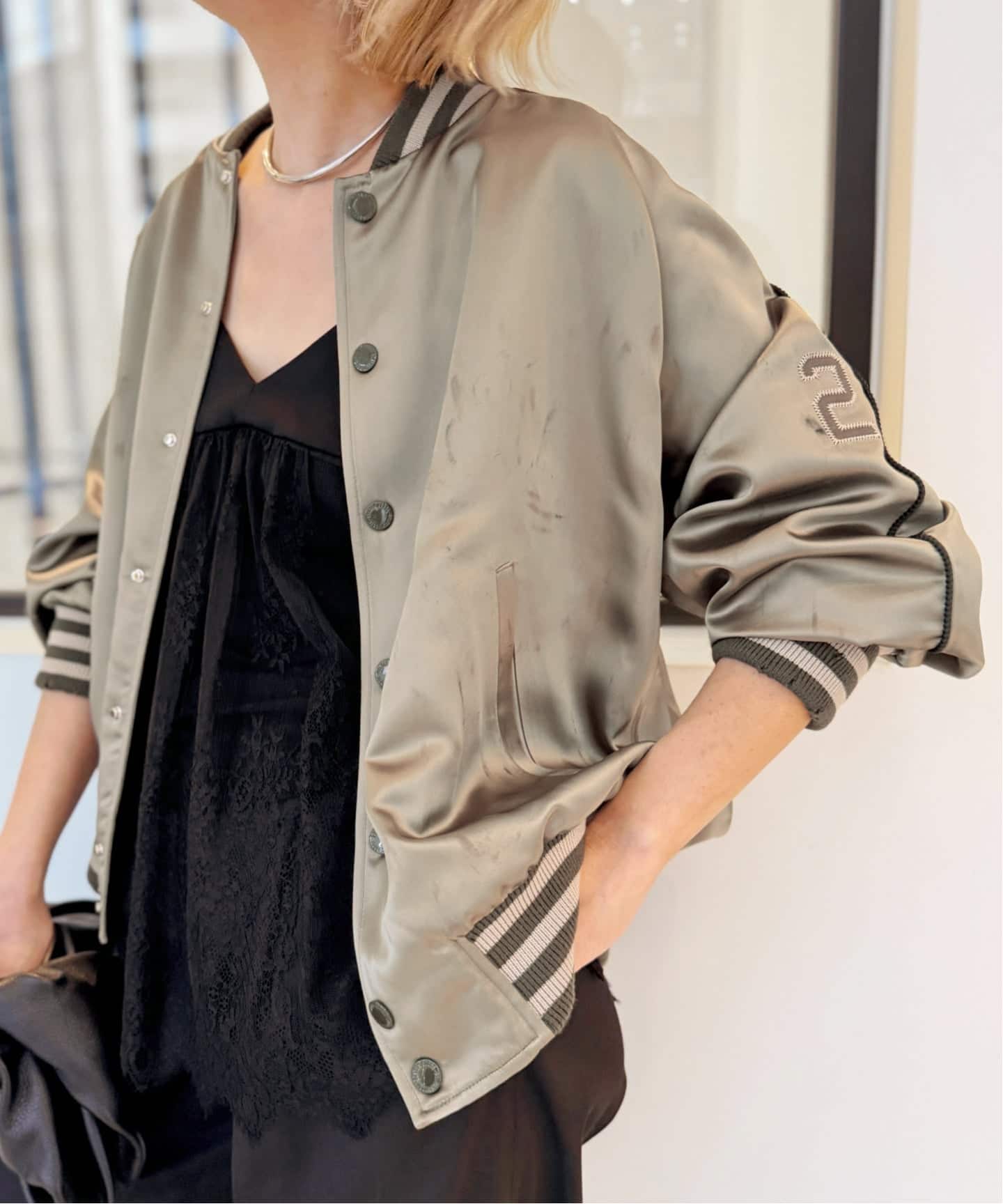 GOLDEN GOOSE/ゴールデン グース】 SATIN BOMBER JACKET（その他