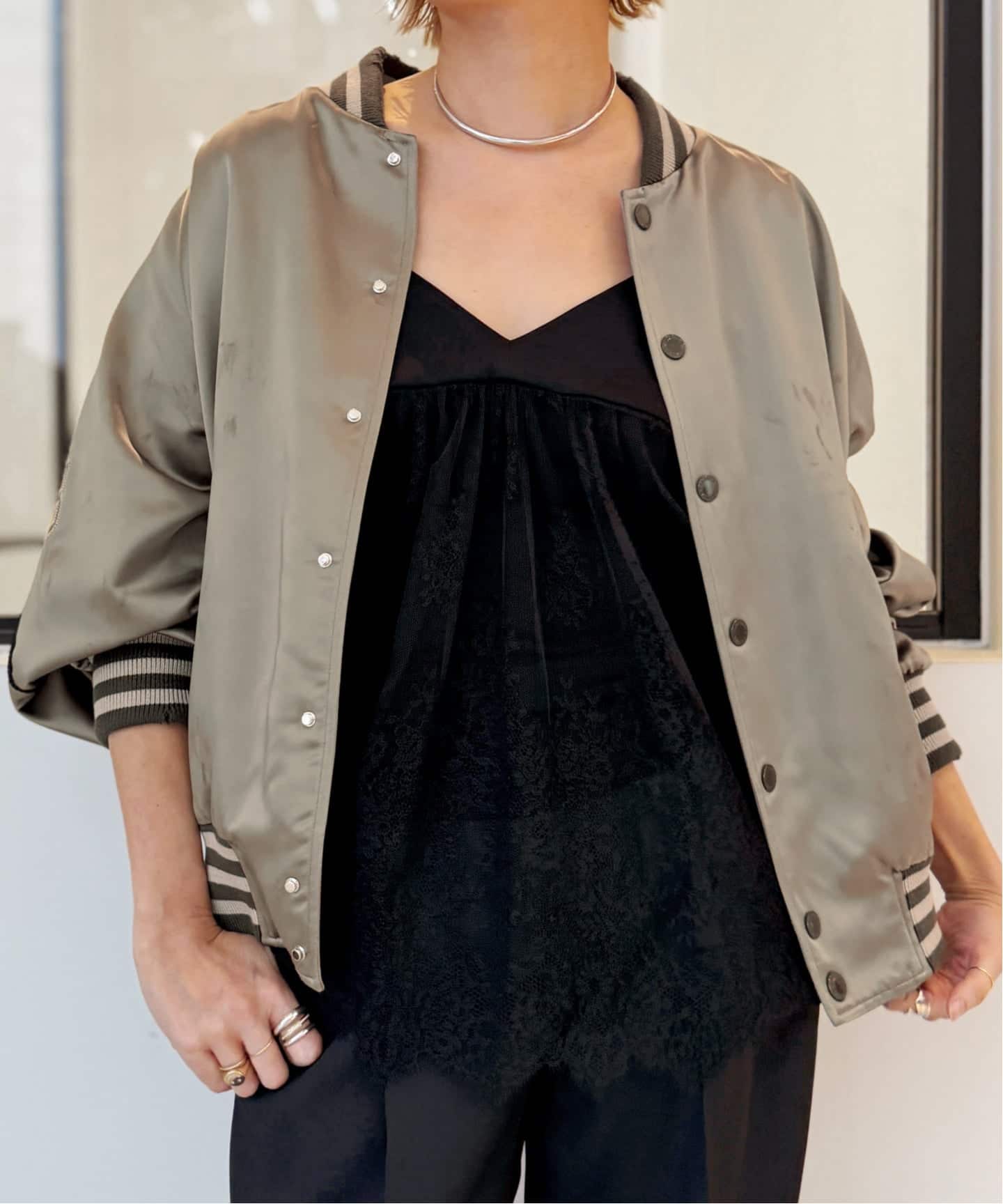 GOLDEN GOOSE/ゴールデン グース】 SATIN BOMBER JACKET（その他