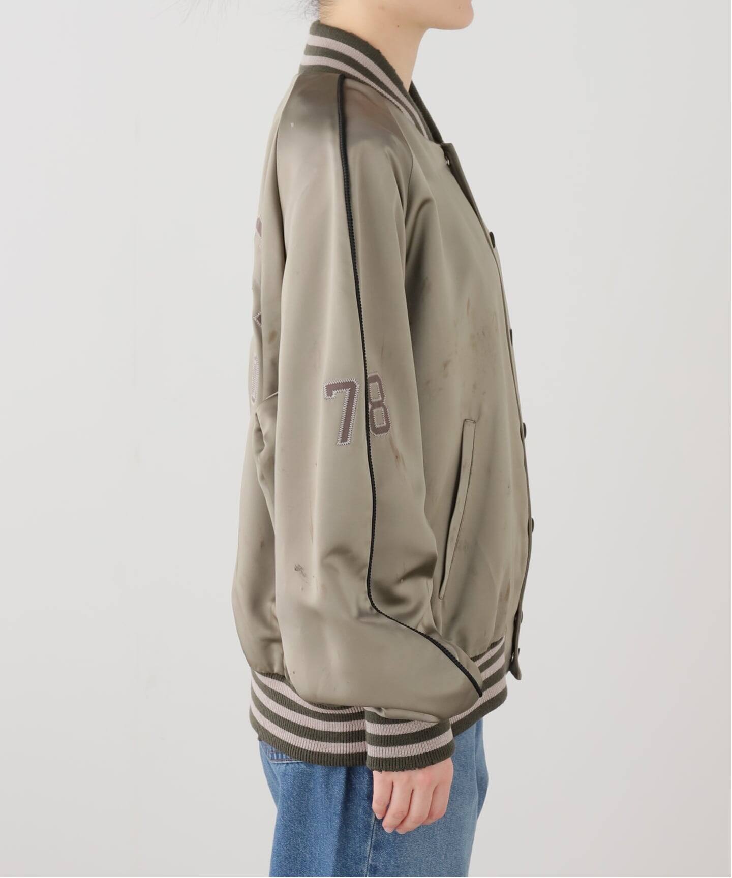 GOLDEN  グレー テーラードジャケット　ゴールデングース　脚長 GOLDEN GOOSE / ゴールデングース】ジップドトラックラグラン