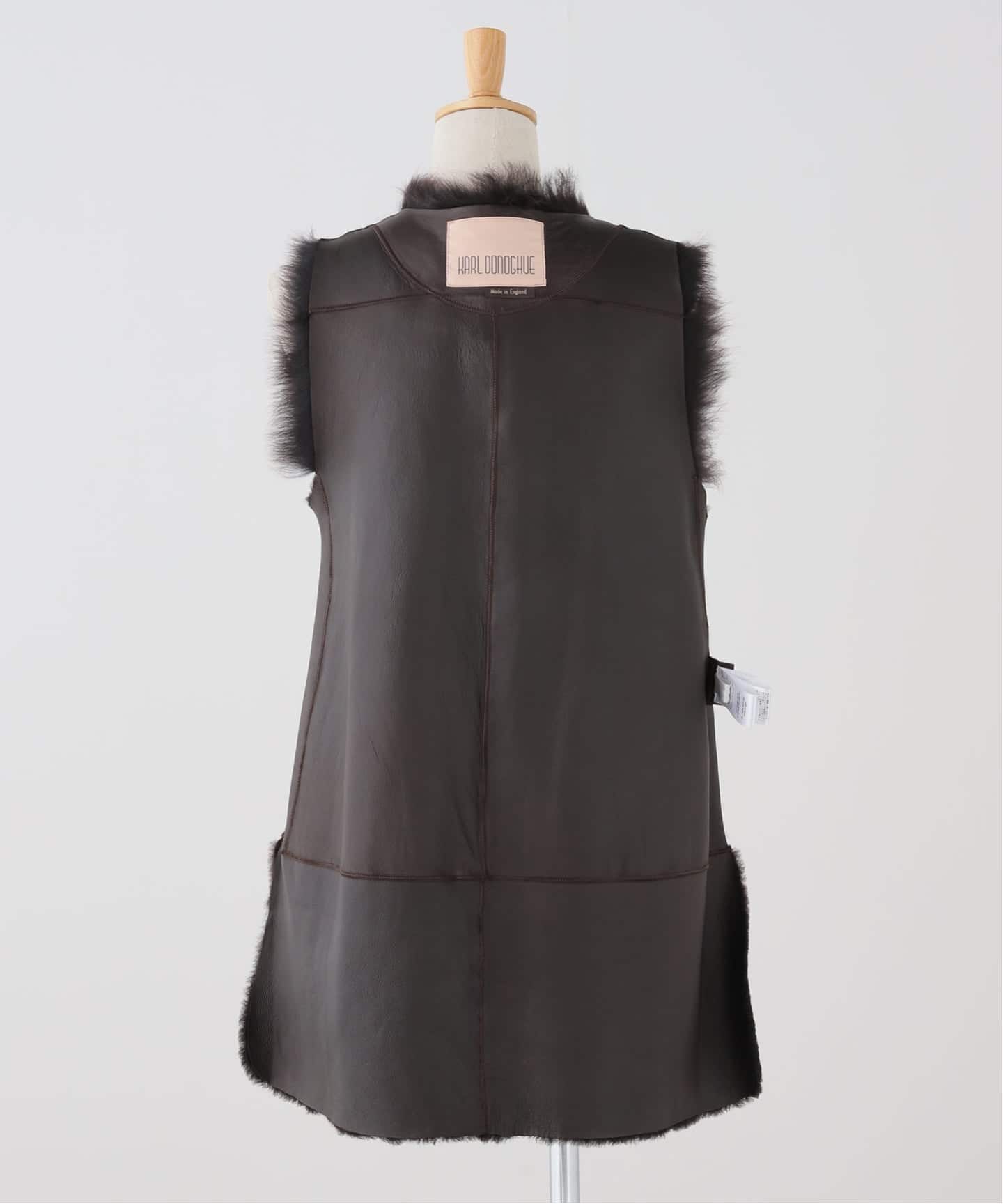 カールドノヒューkarl donoghue ベスト　フード　付き KARL DONOGHUE/カール ドノヒュー】 TOSCANA FELTED MIDI GILET（ジレ