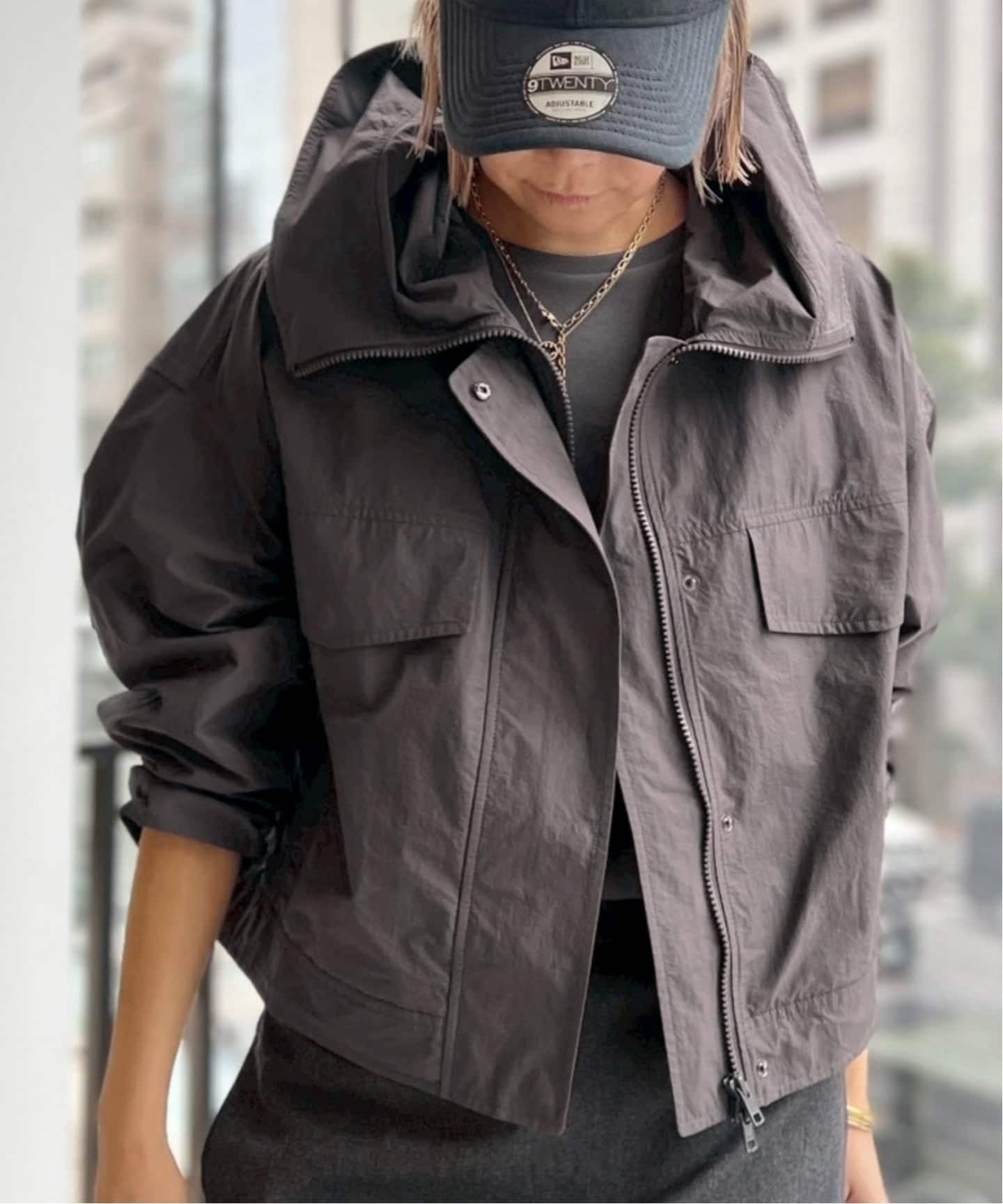 アパルトモン MINITZ/ミニッツ　ナイロンブルゾン　2026SS MINITZ/ミニッツ】 NYLON BLOUSON（ナイロンジャケット）｜L
