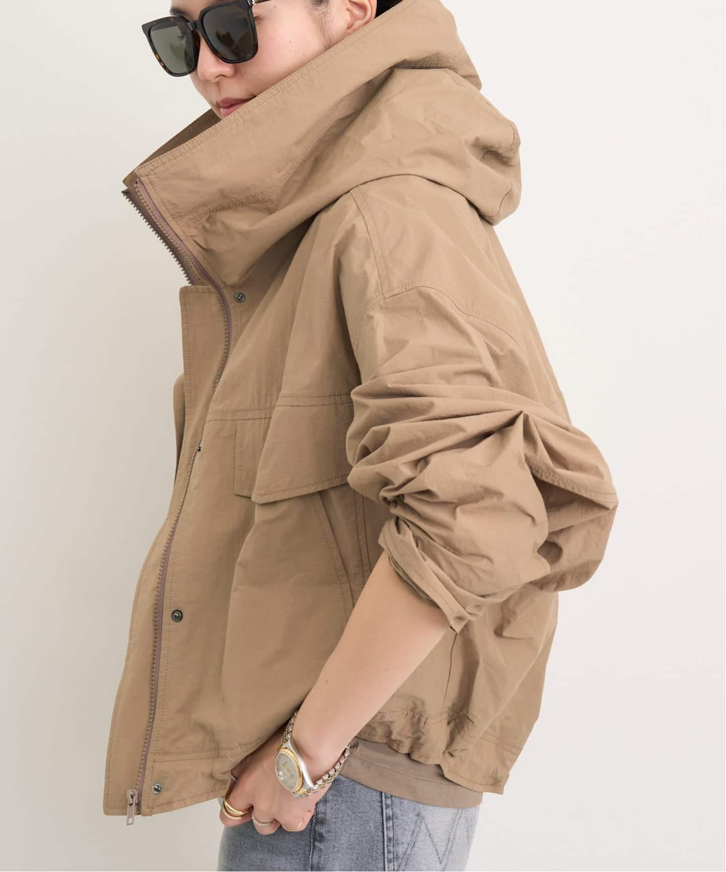 アパルトモン　MINITZ NYLON BLOUSON MINITZ/ミニッツ】 NYLON BLOUSON（ナイロンジャケット）｜L