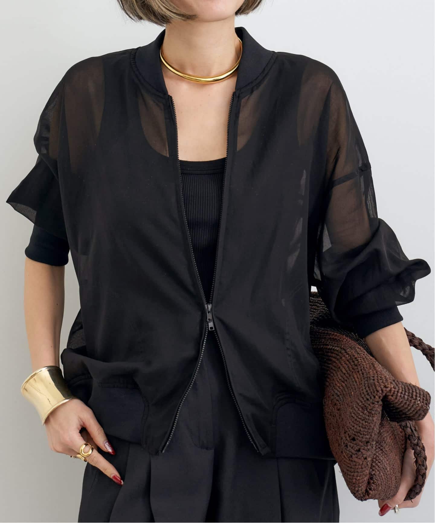 L'Appartement コルピエロ　Check Jacket ジャケット COL PIERROT/コル ピエロ】 COTTON SHEER BLONSON（その他ジャケット