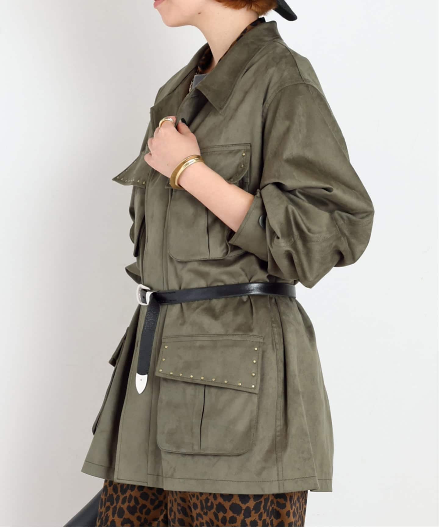 ARCHIVE STANCE/アーカイブスタンス】fake suede military Jacket