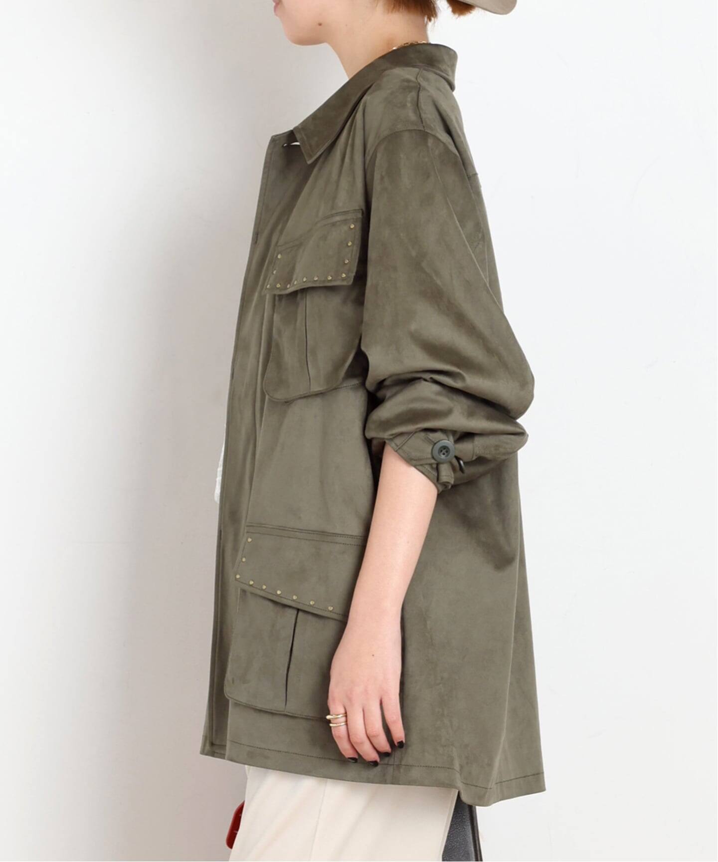 ARCHIVE STANCE/アーカイブスタンス】fake suede military Jacket