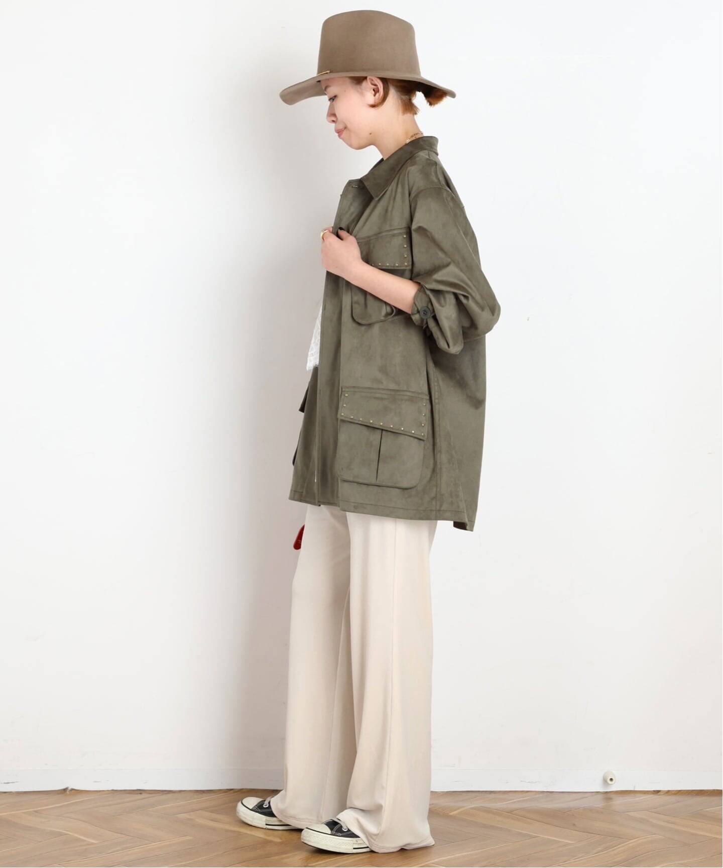 ARCHIVE STANCE/アーカイブスタンス】fake suede military Jacket