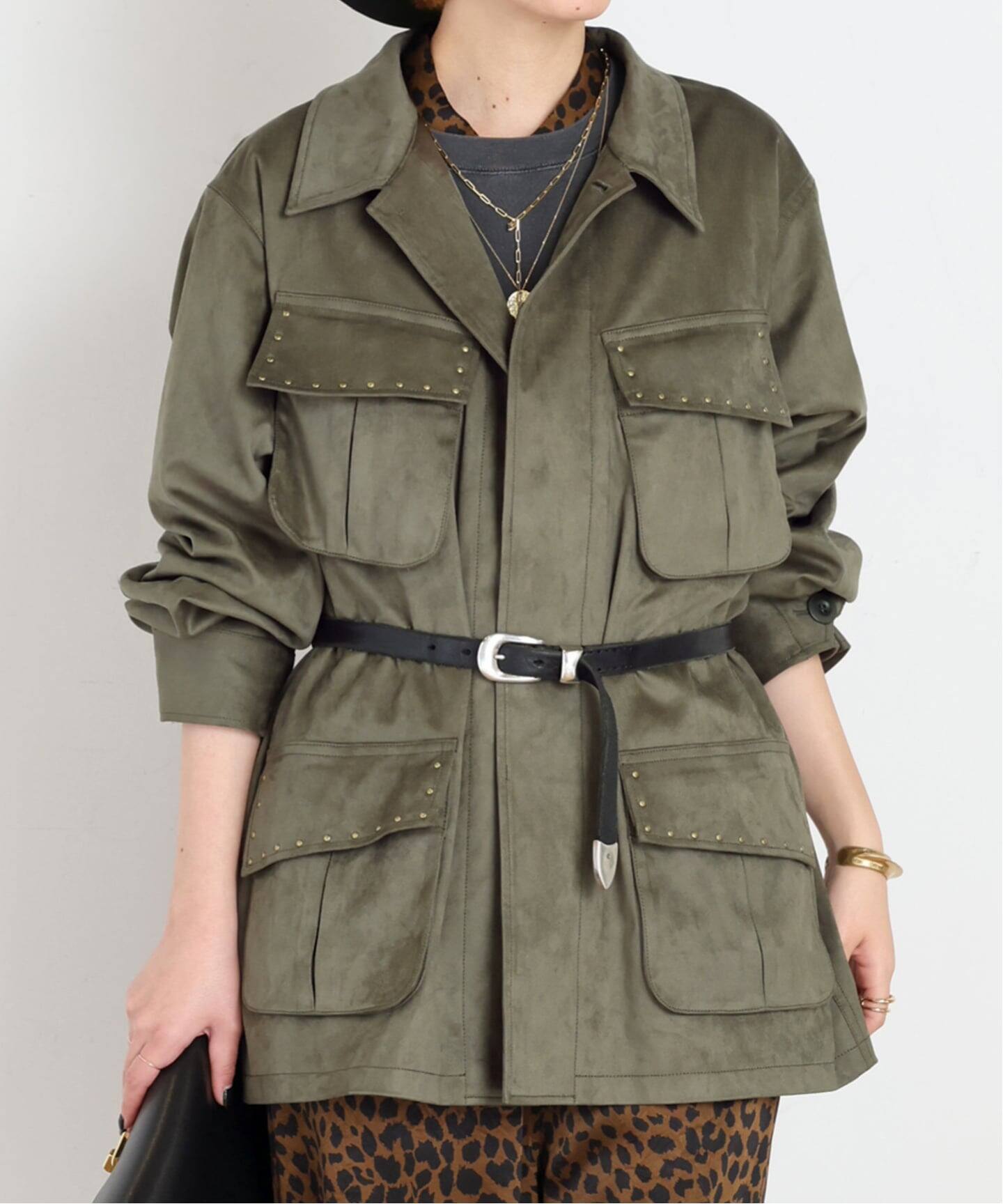 ARCHIVE STANCE/アーカイブスタンス】fake suede military Jacket